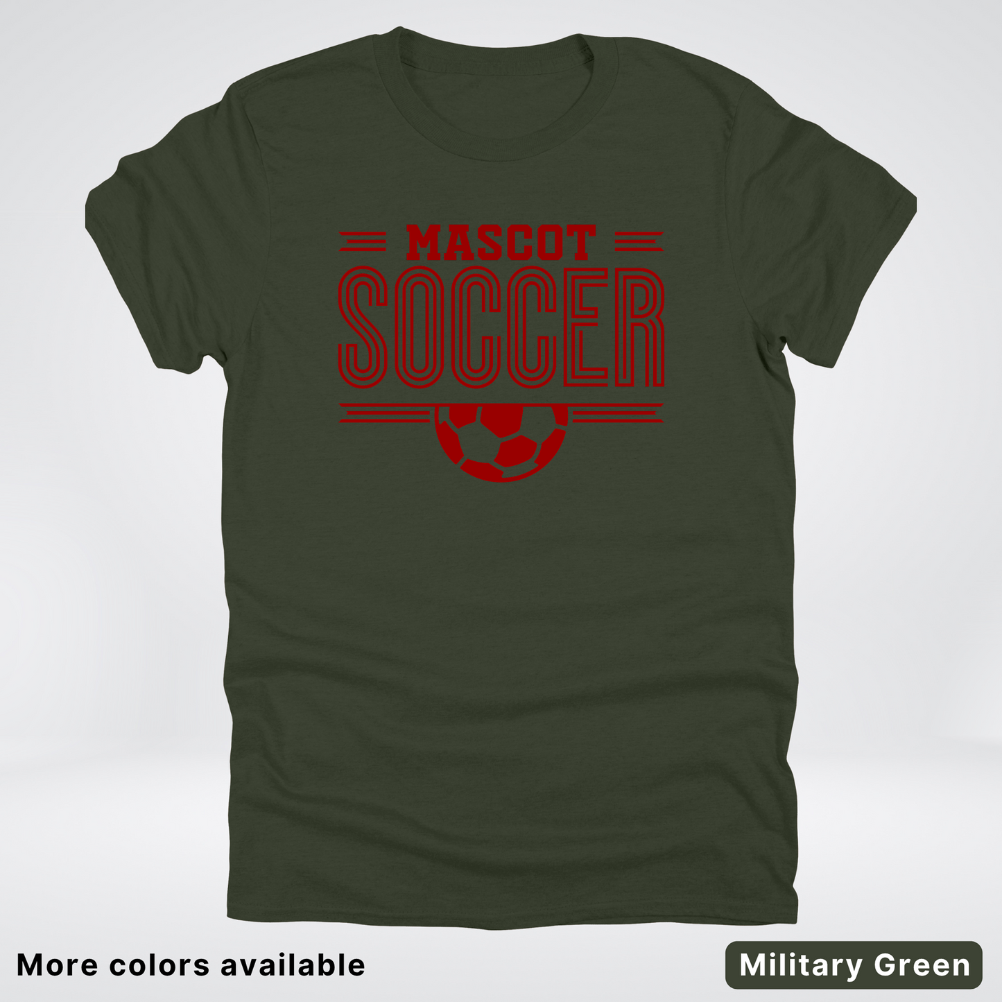Custom Mascot – Maroon Design 24 - Soccer T-Shirt
