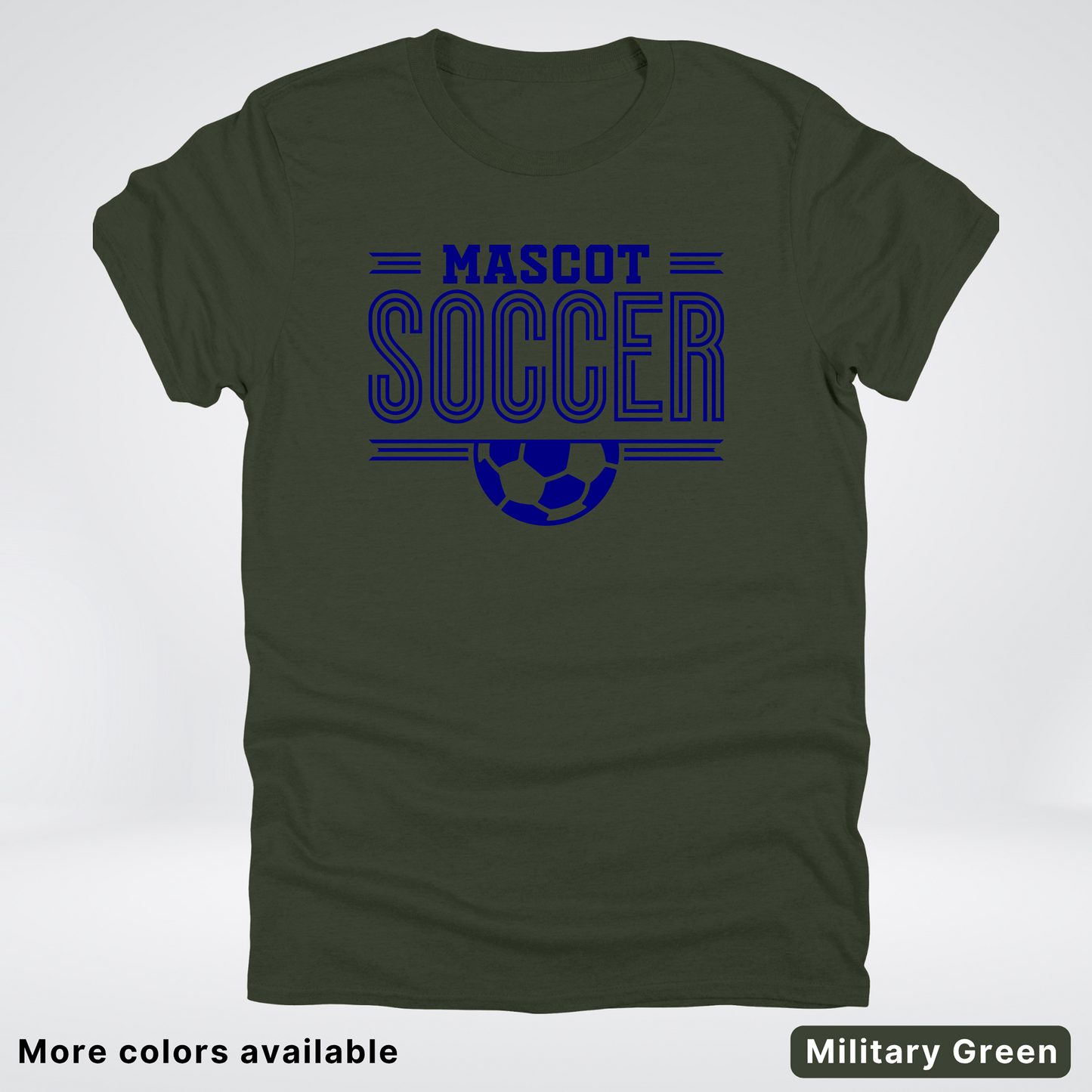Custom Mascot – Navy Design 22 - Soccer T-Shirt