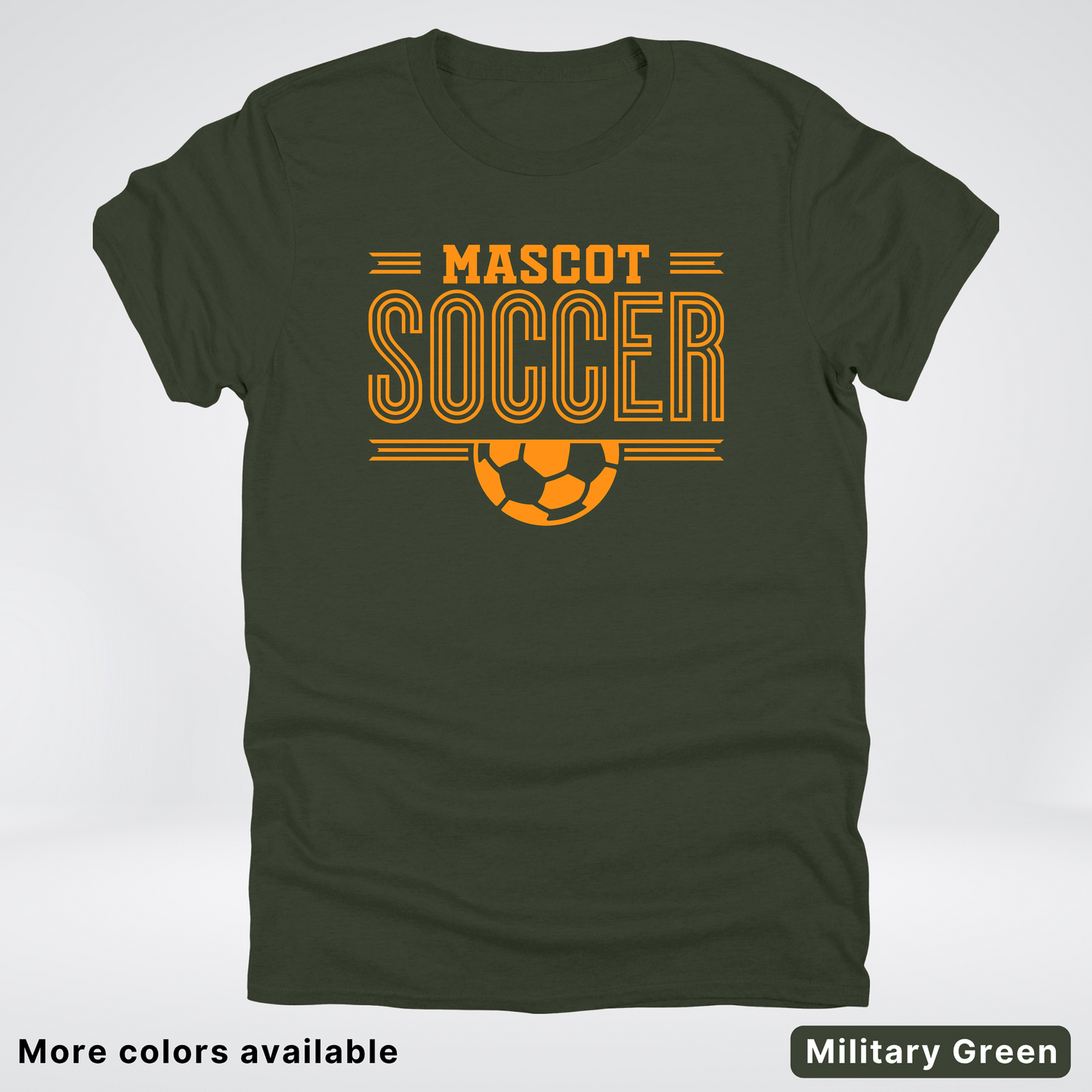 Custom Mascot – Orange Design 20 - Soccer T-Shirt