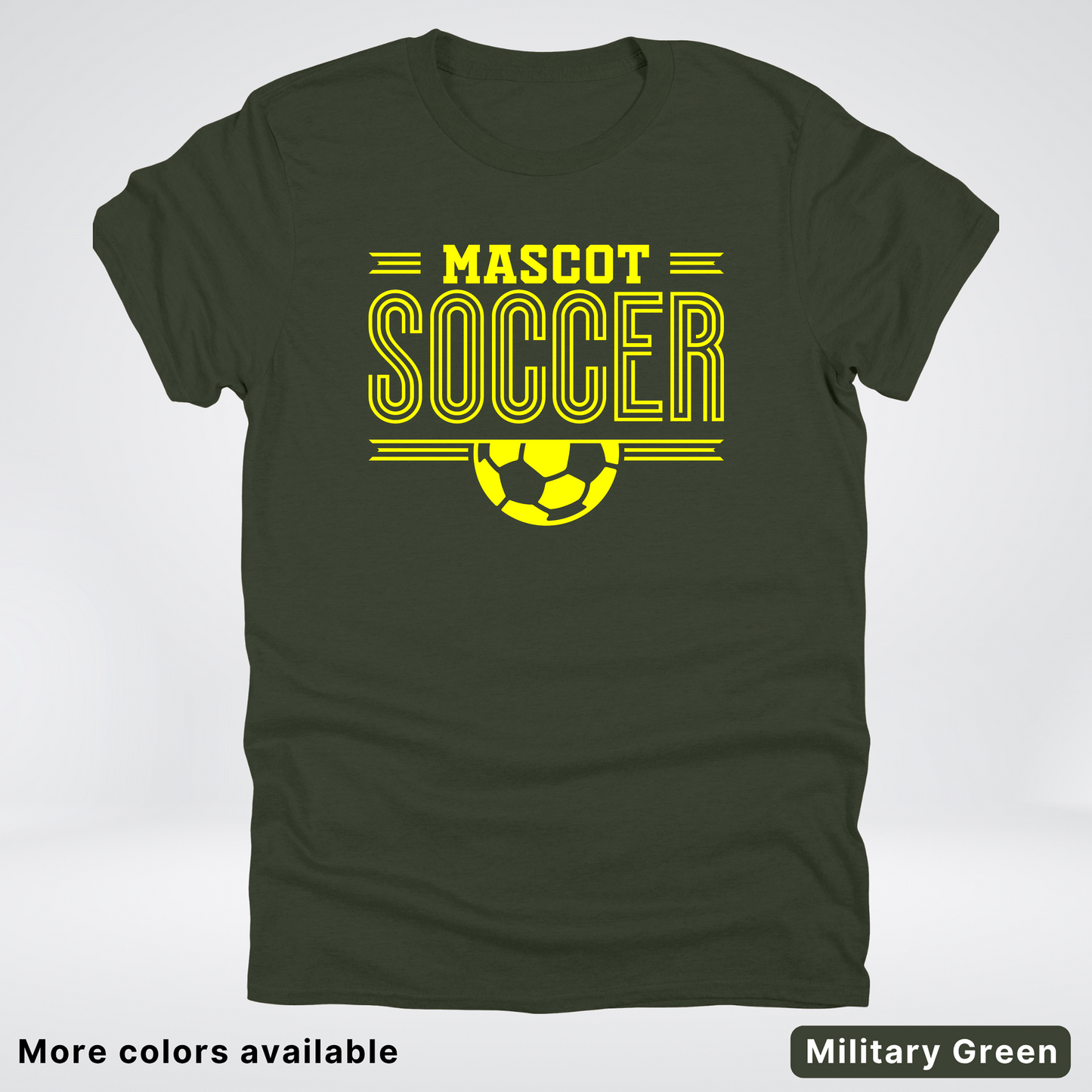 Custom Mascot – Yellow Design 19 - Soccer T-Shirt