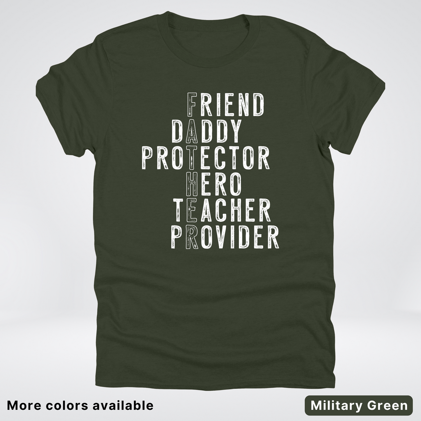 Father Crossword - White Design – Father’s Day T-Shirt