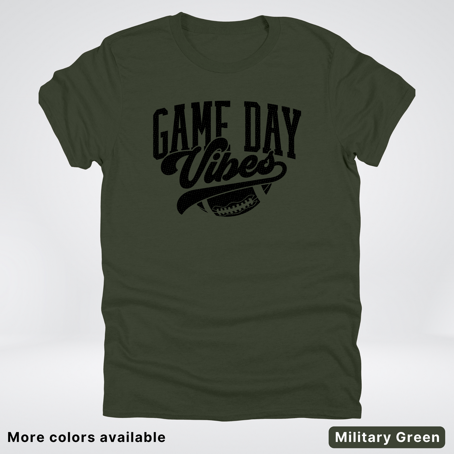 Game Day Vibes - Black Design 2 - Football T-Shirt