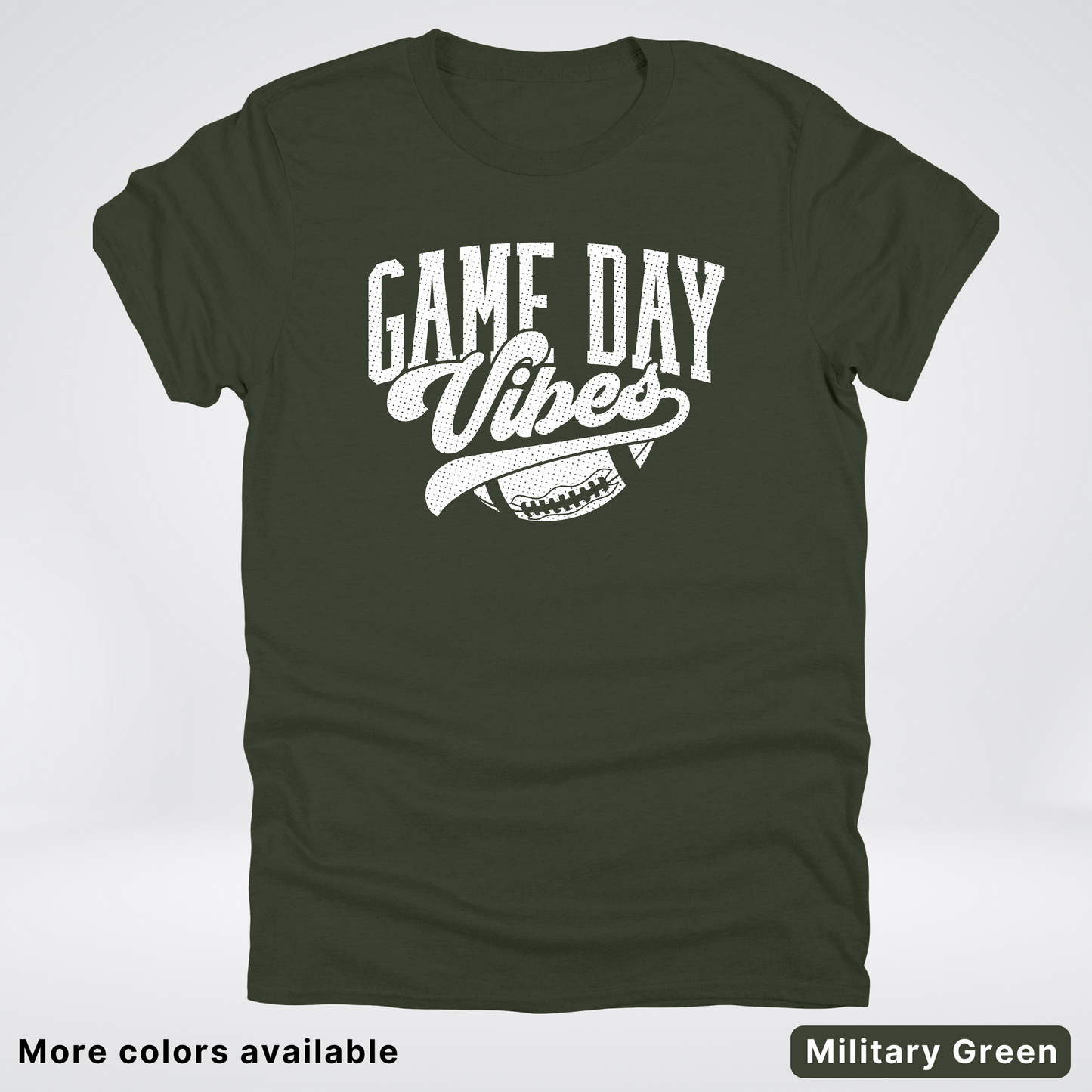 Game Day Vibes - White Design 2 - Football T-Shirt