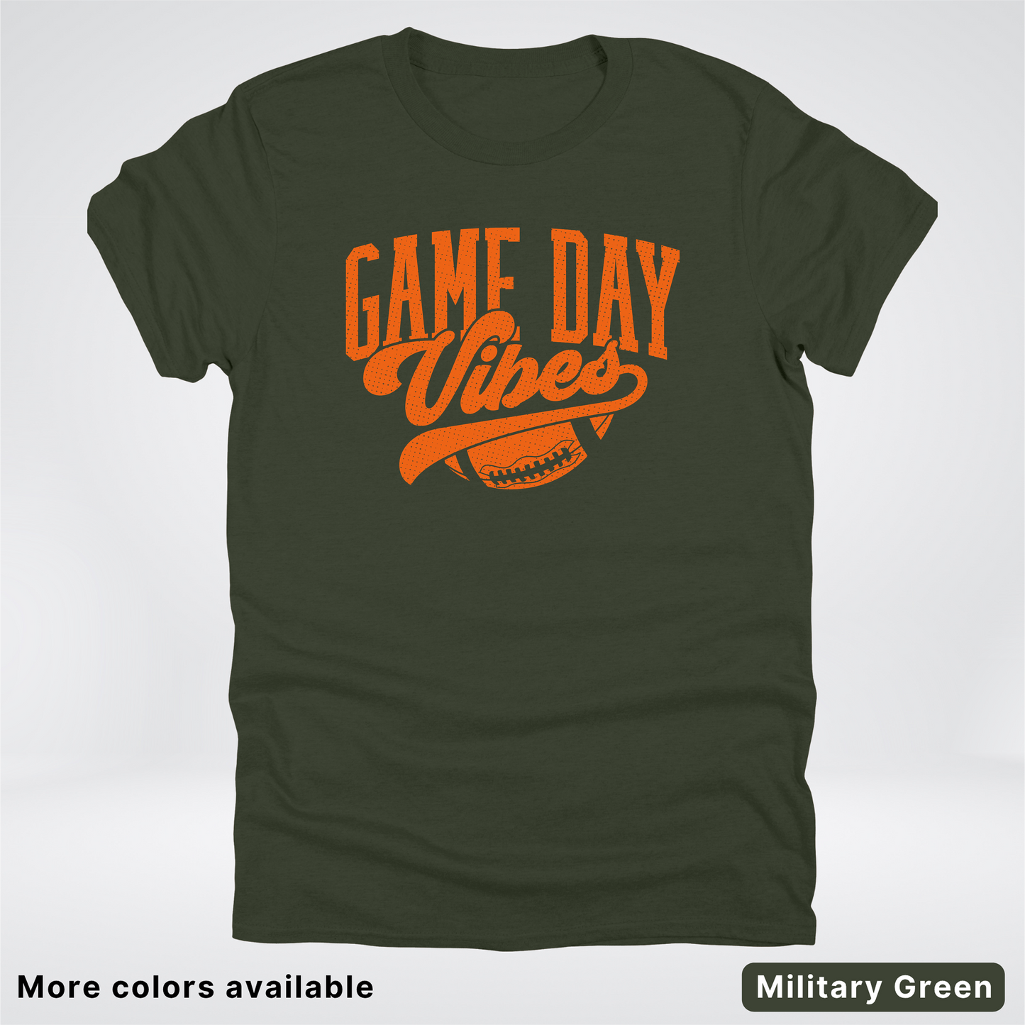 Game Day Vibes – Orange Design - Football  - T-Shirt