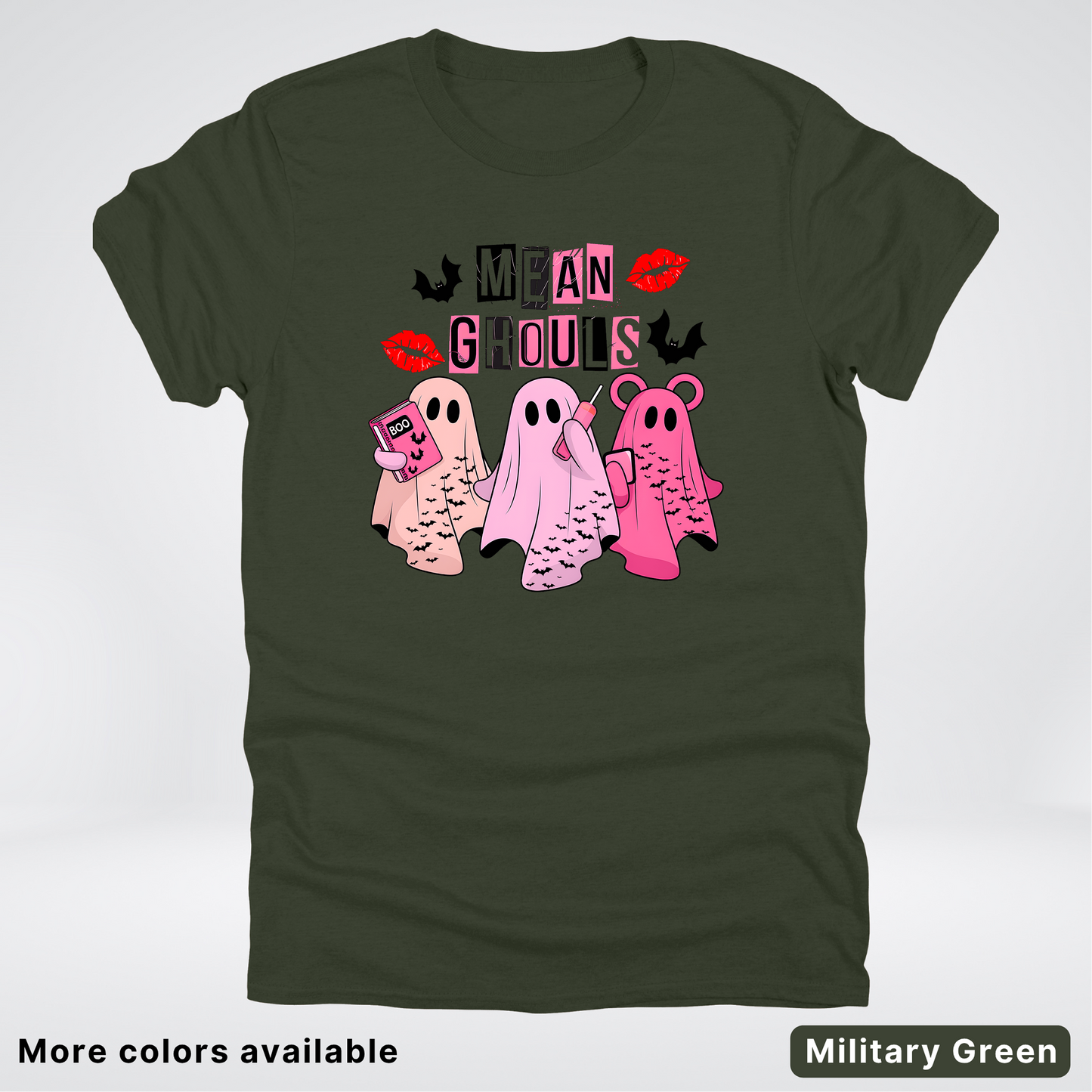 Mean Ghouls Pink Ghosts - T-Shirt