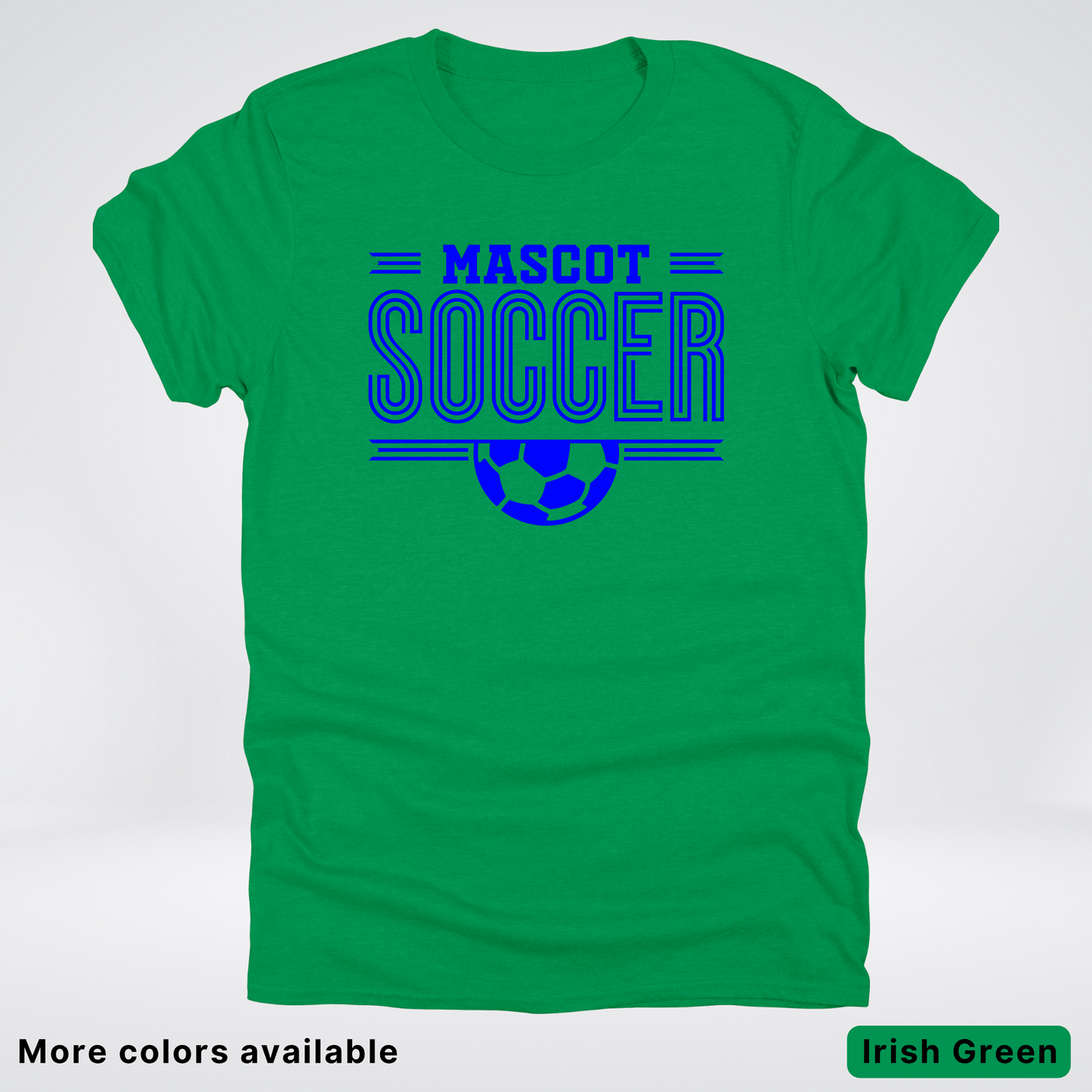Custom Mascot – Blue Design 16 - Soccer T-Shirt