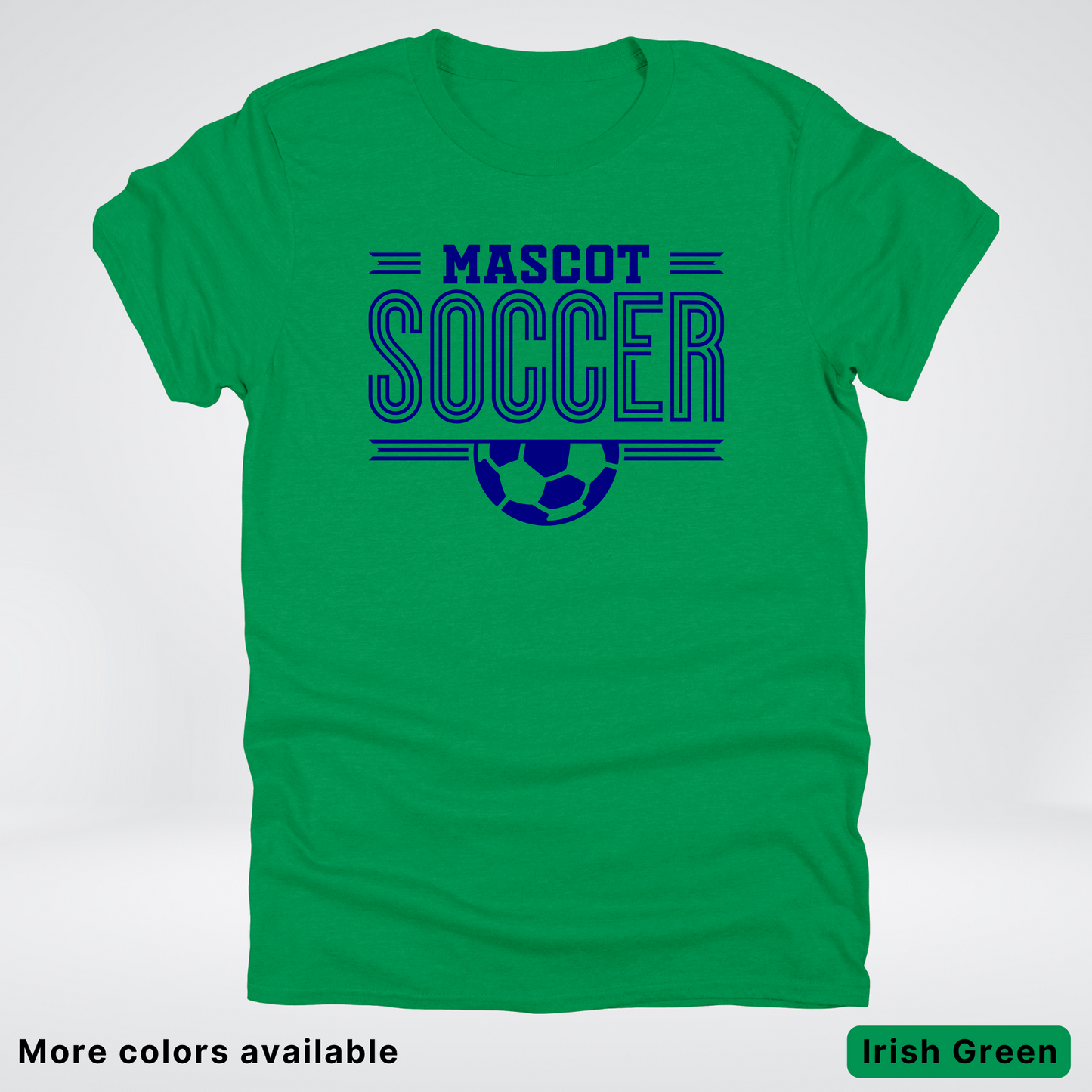 Custom Mascot – Navy Design 22 - Soccer T-Shirt