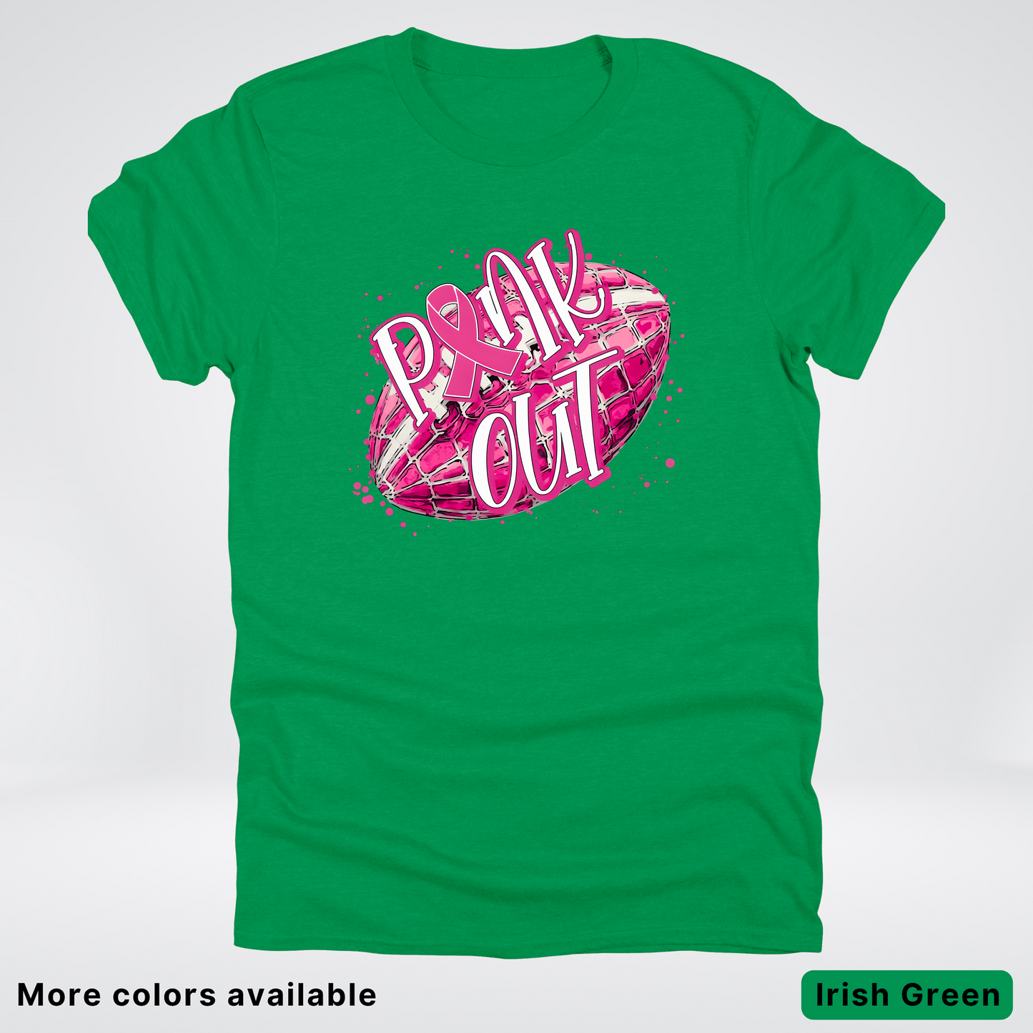 Pink Out Football Splatter - T-Shirt