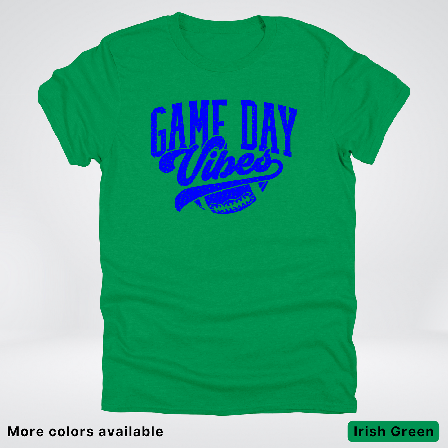 Game Day Vibes - Blue Design - Football T-Shirt