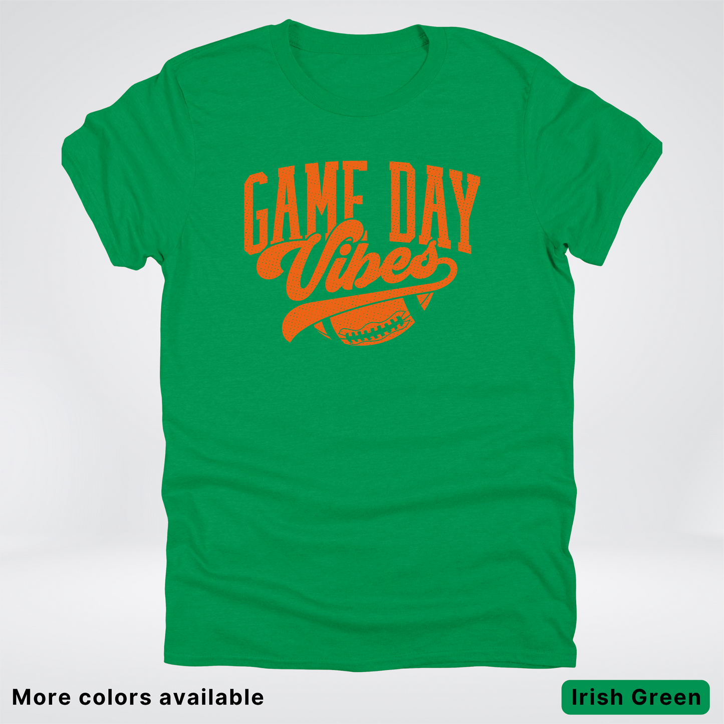 Game Day Vibes – Orange Design - Football  - T-Shirt
