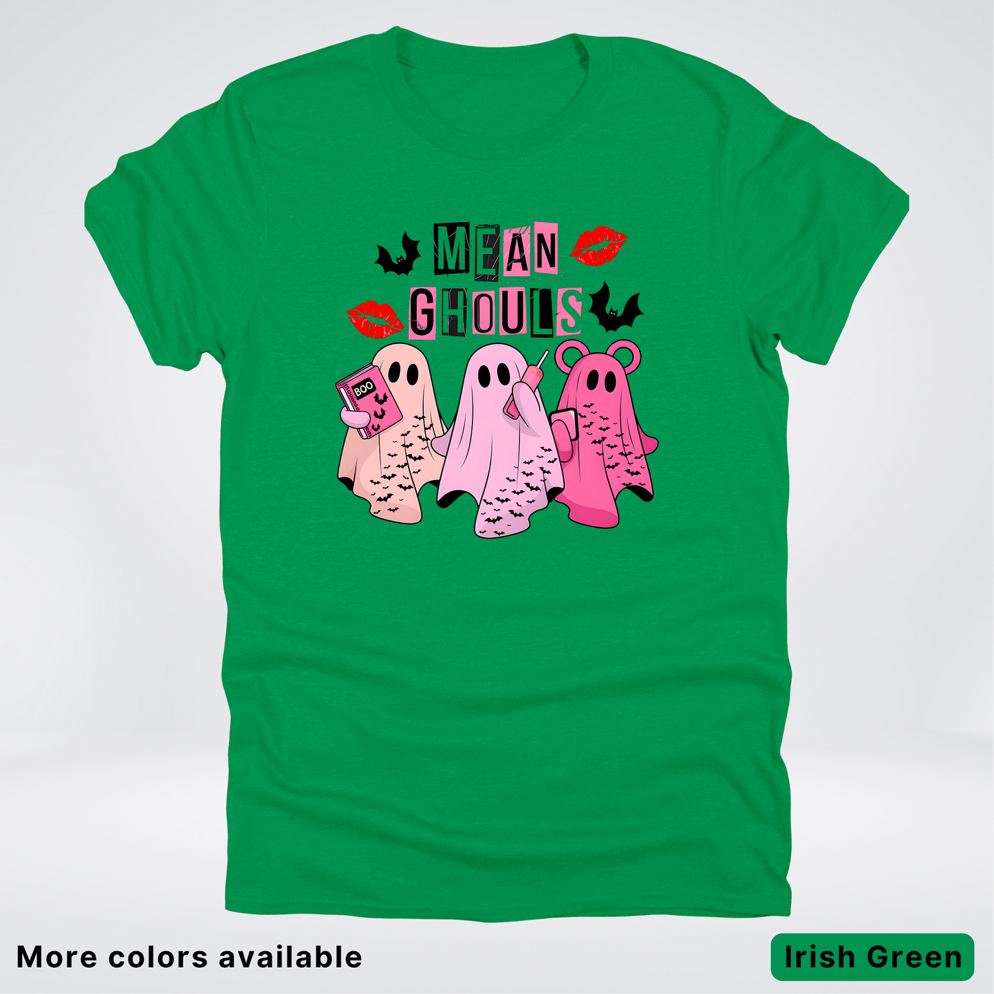 Mean Ghouls Pink Ghosts - T-Shirt