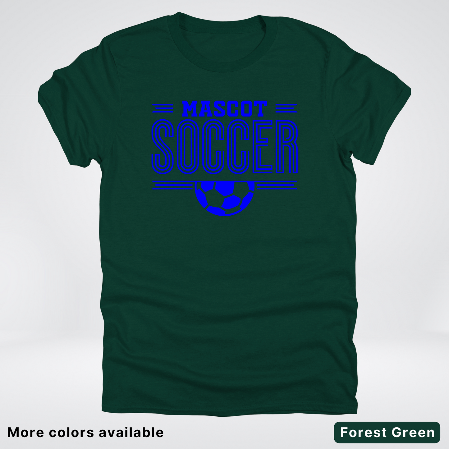 Custom Mascot – Blue Design 16 - Soccer T-Shirt
