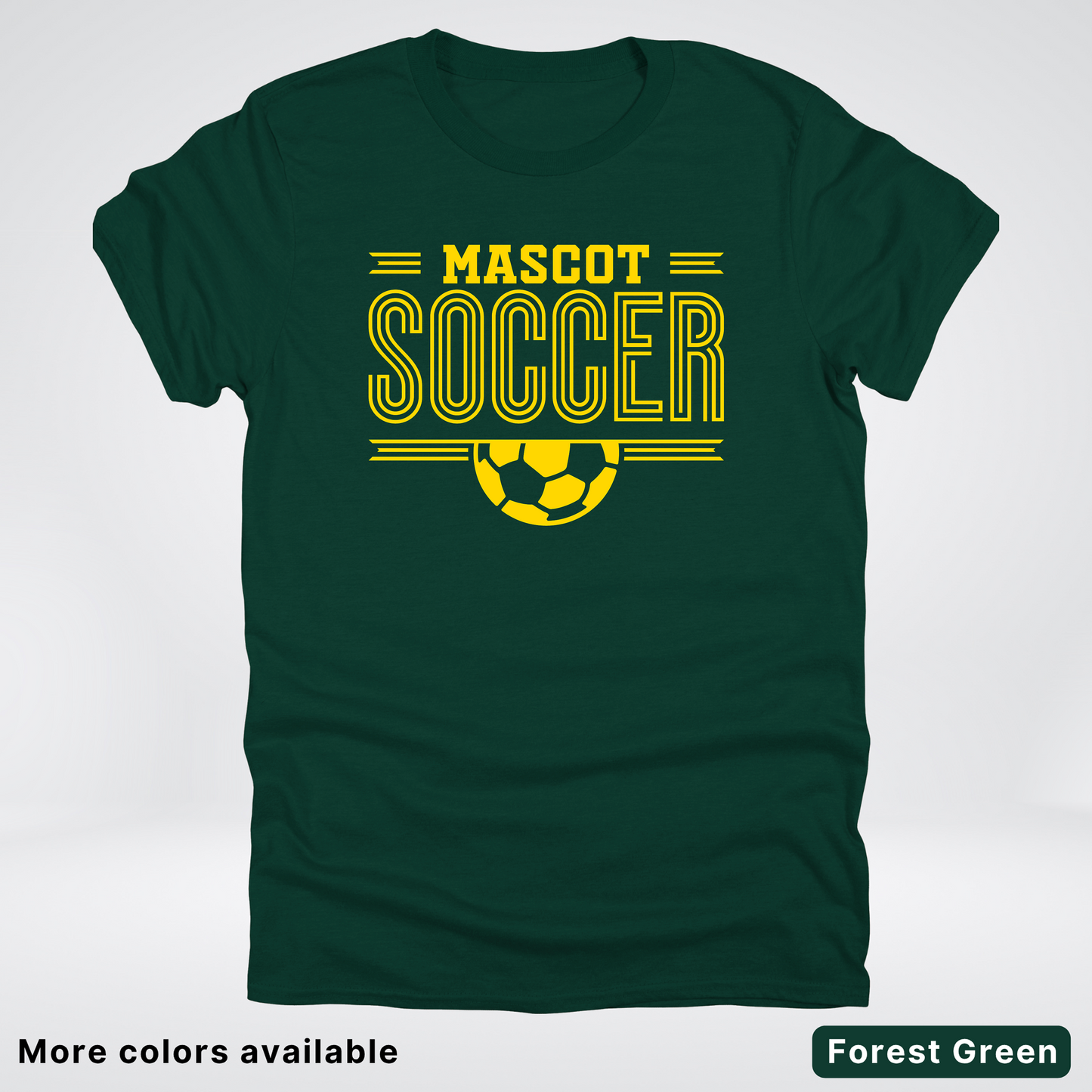 Custom Mascot – Gold Design 17 - Soccer T-Shirt