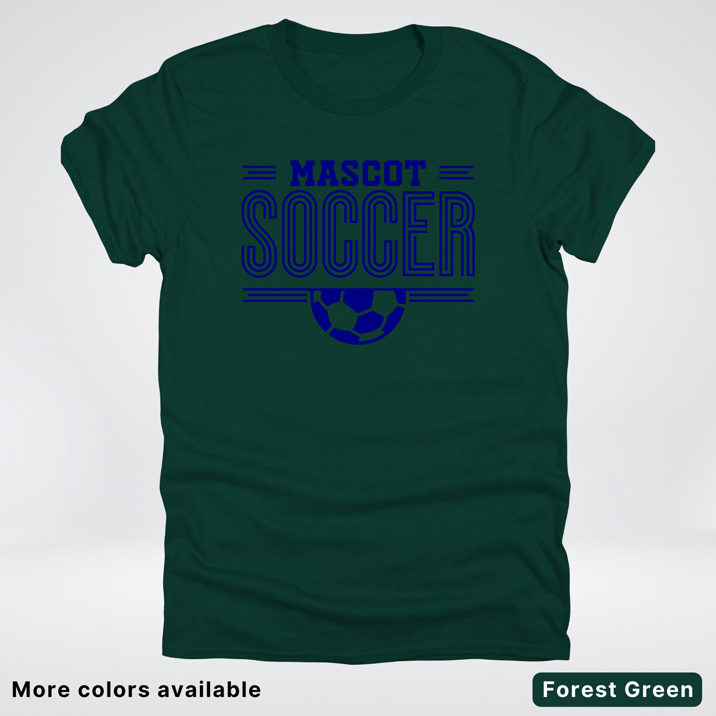 Custom Mascot – Navy Design 22 - Soccer T-Shirt