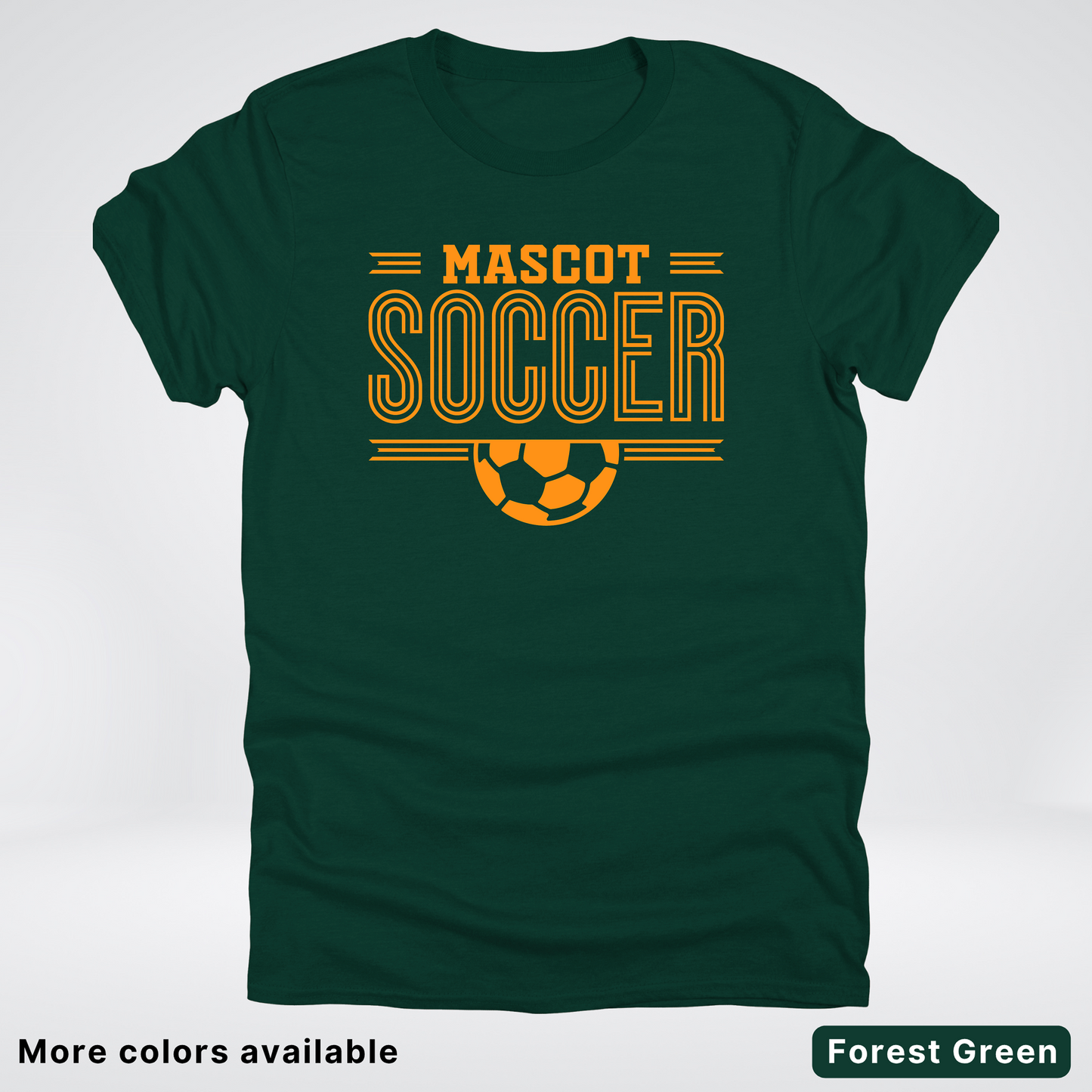 Custom Mascot – Orange Design 20 - Soccer T-Shirt