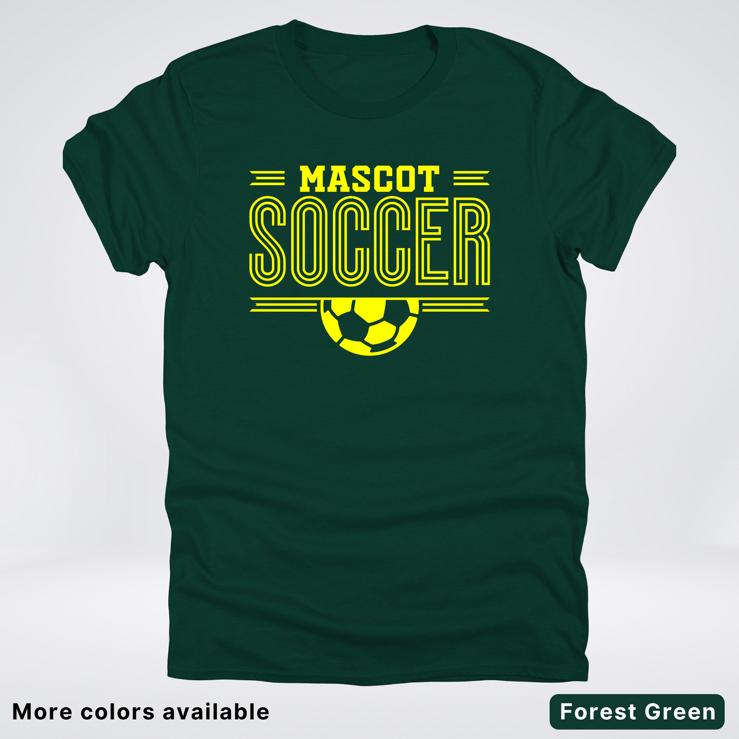 Custom Mascot – Yellow Design 19 - Soccer T-Shirt