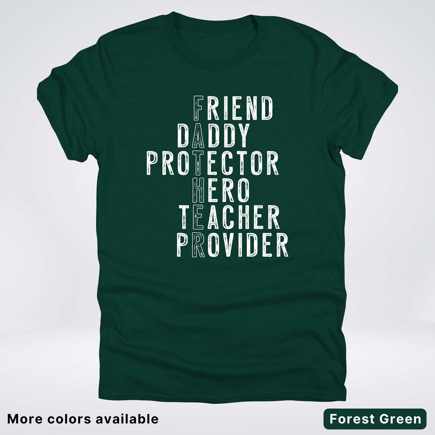 Father Crossword - White Design – Father’s Day T-Shirt