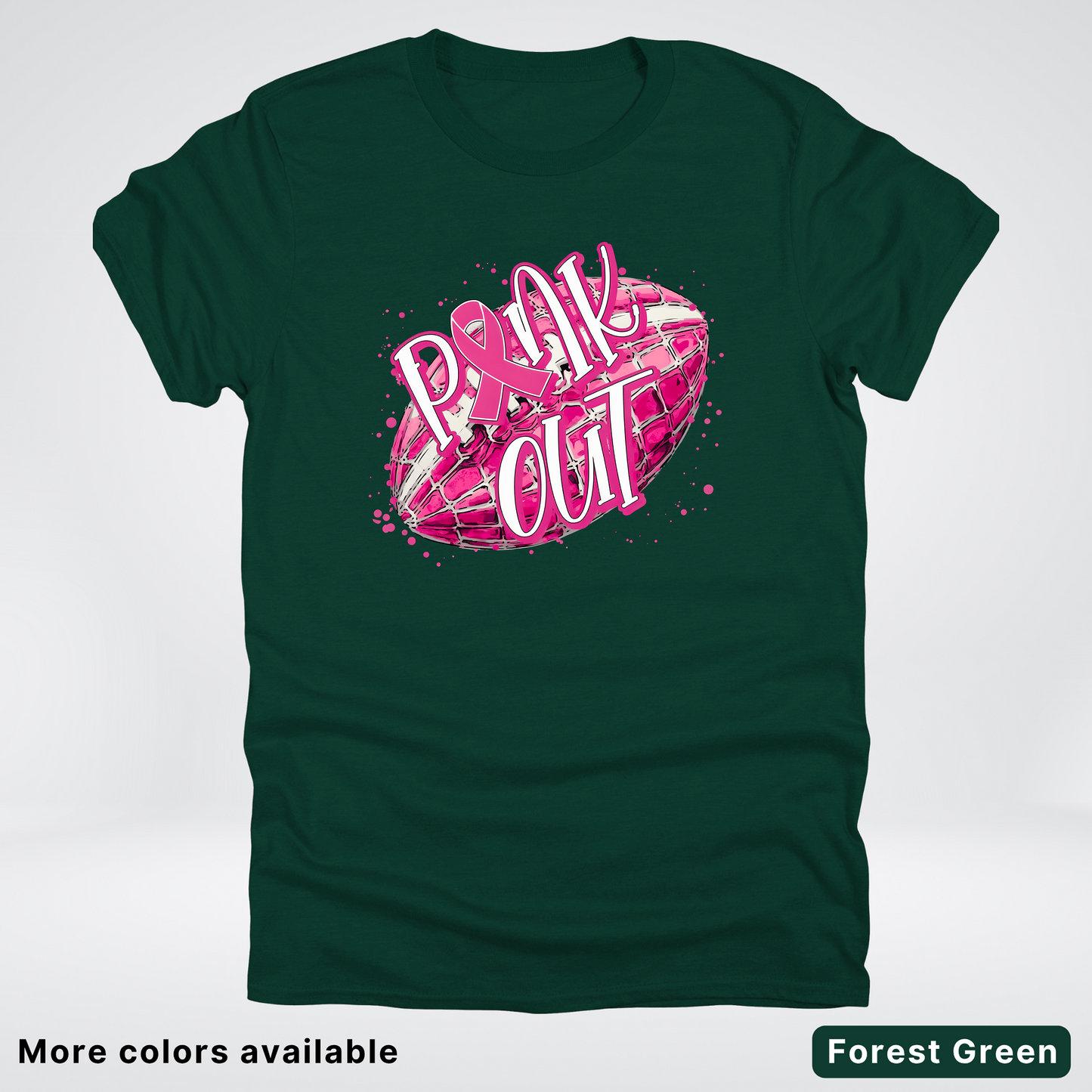 Pink Out Football Splatter - T-Shirt