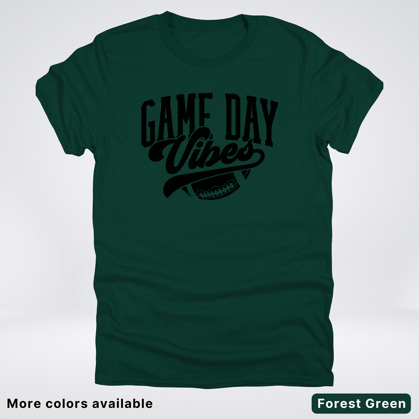 Game Day Vibes - Black Design 2 - Football T-Shirt