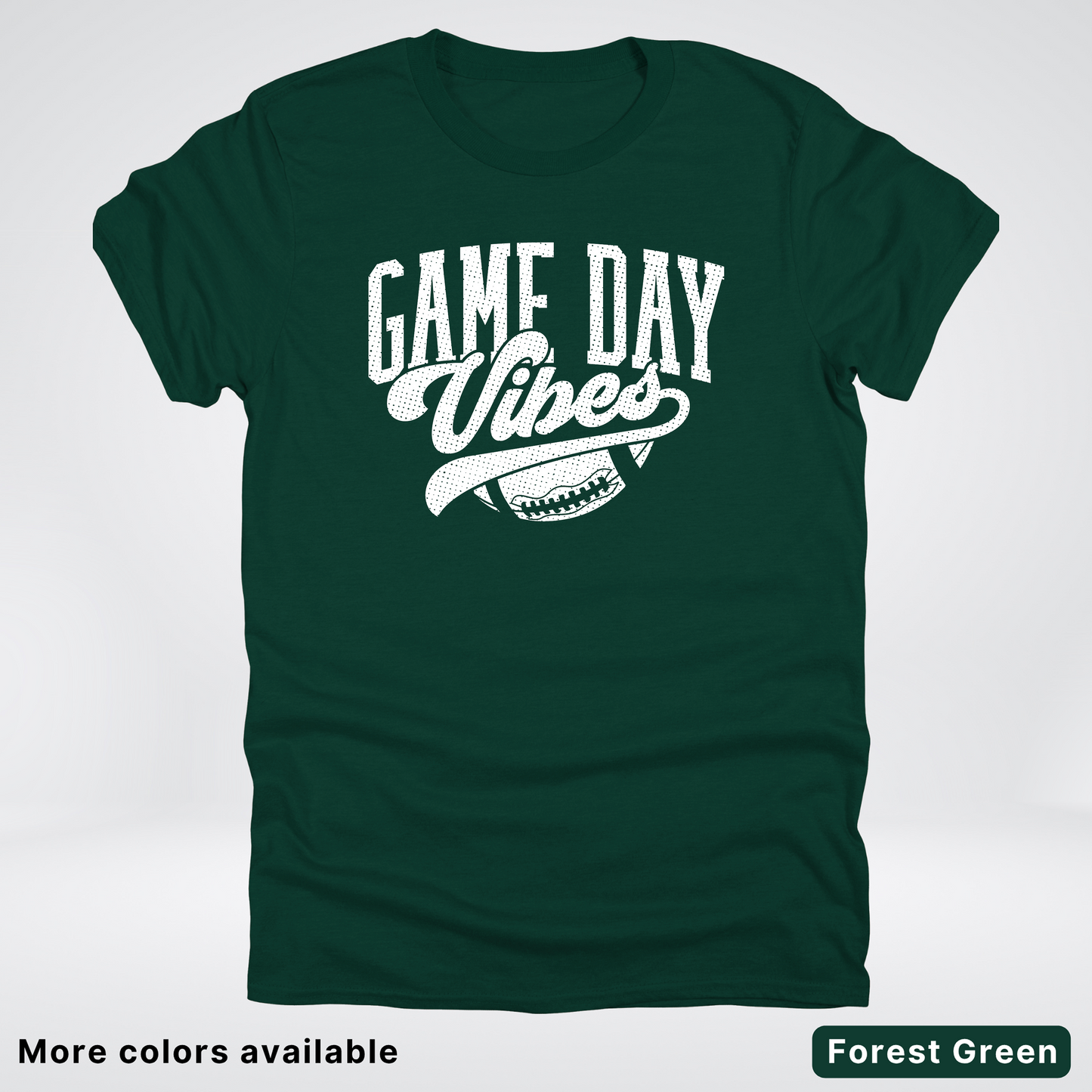 Game Day Vibes - White Design 2 - Football T-Shirt