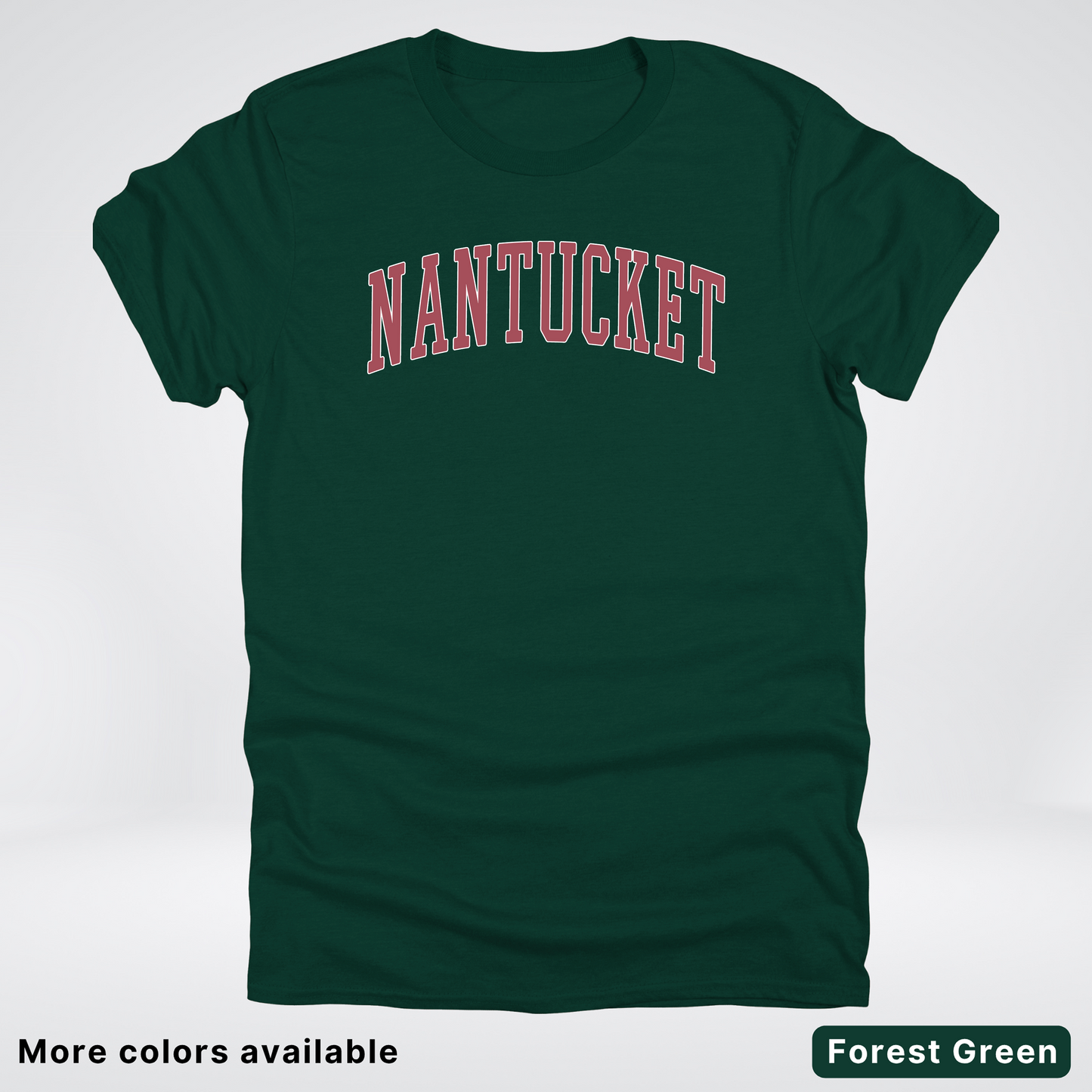 Nantucket Destination - Red Design - T-Shirt
