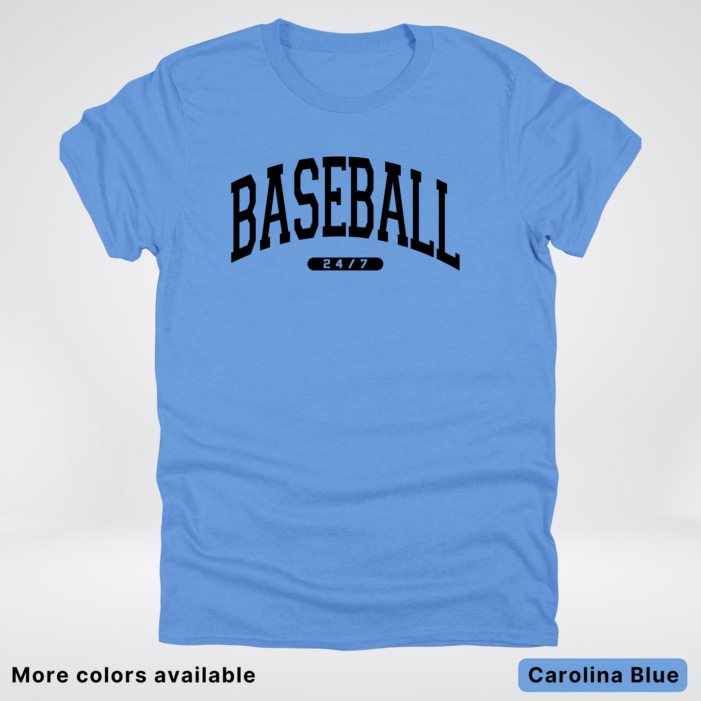 BASEBALL 24/7 Black Design T-Shirt