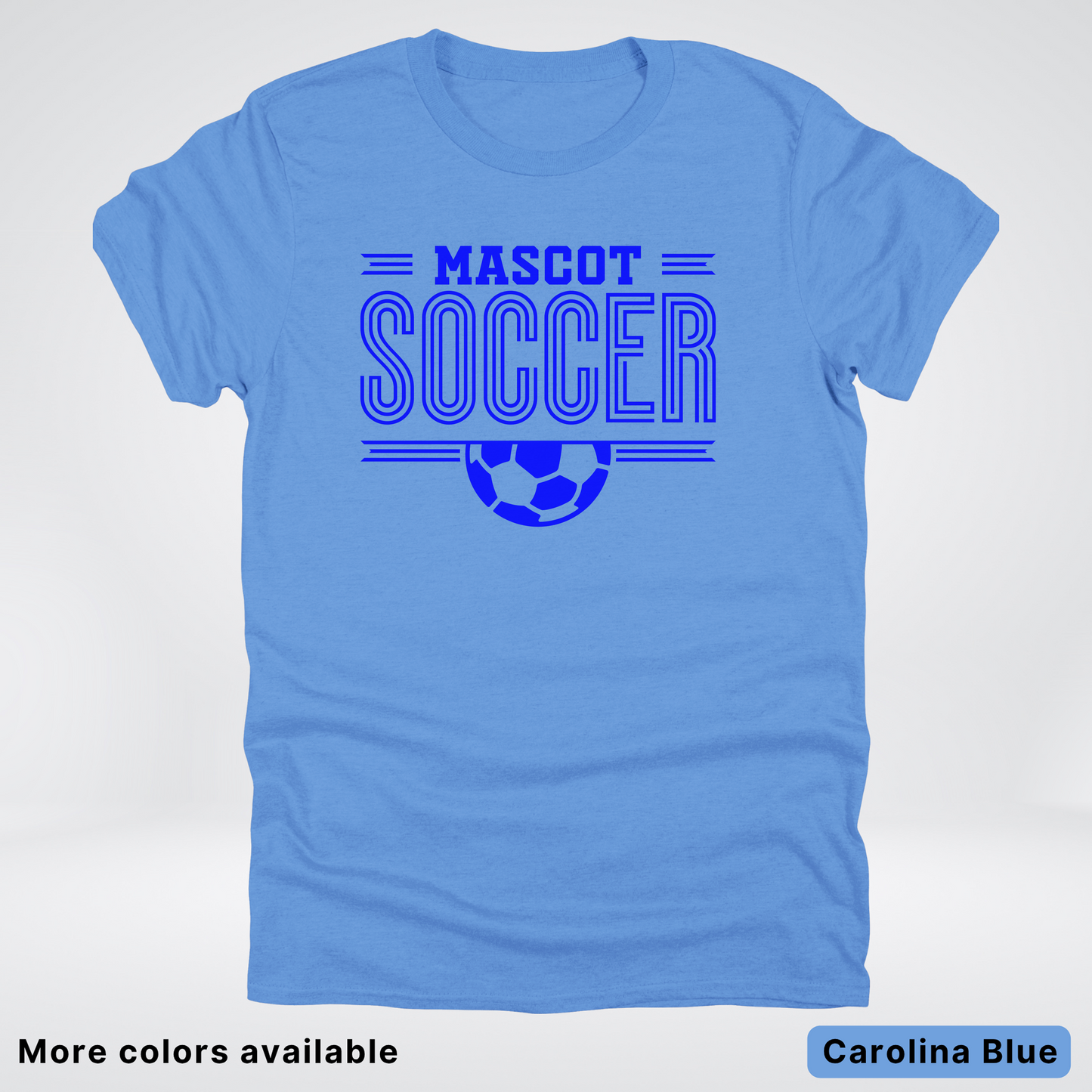 Custom Mascot – Blue Design 16 - Soccer T-Shirt