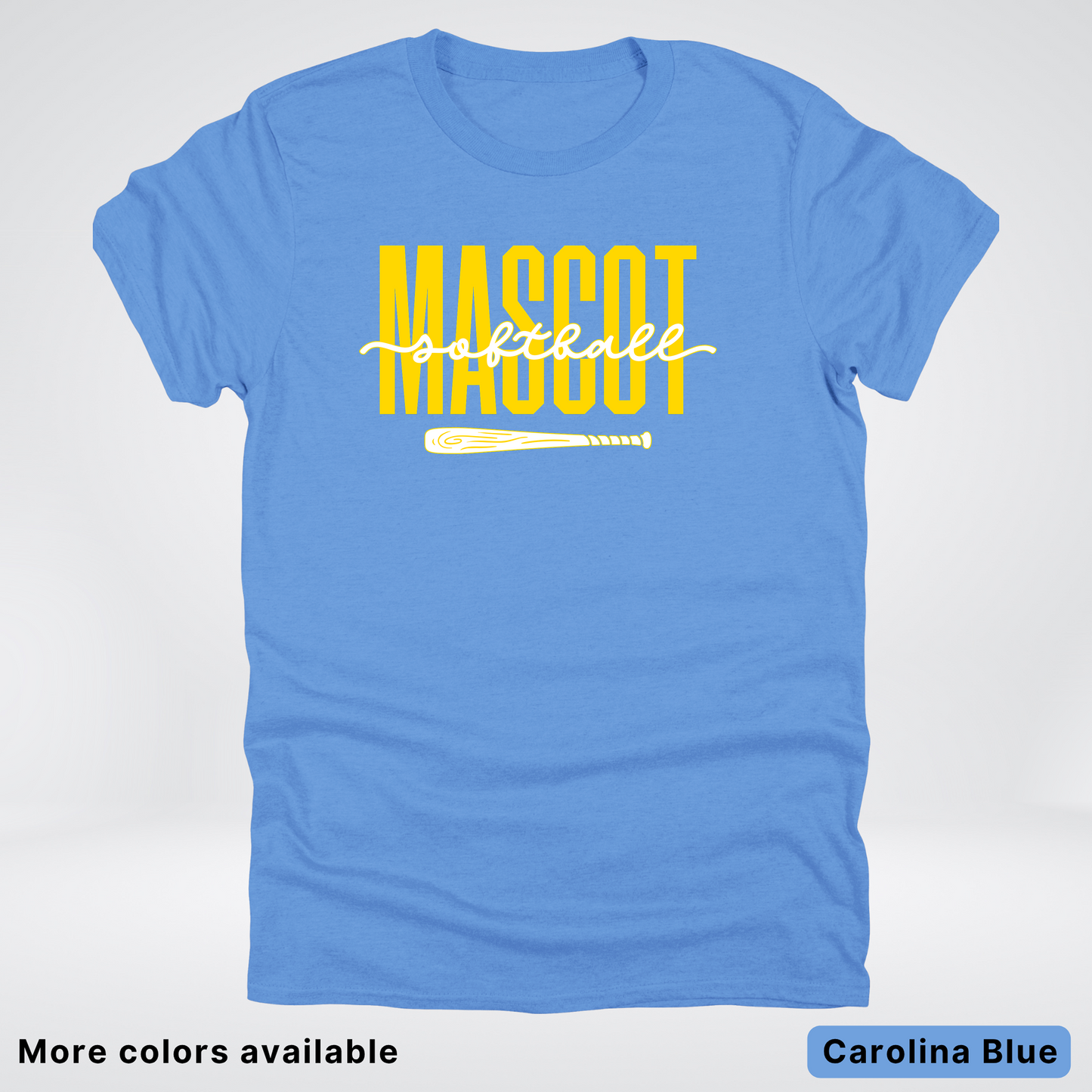 Custom Mascot – Gold - Softball Design 31 T-Shirt
