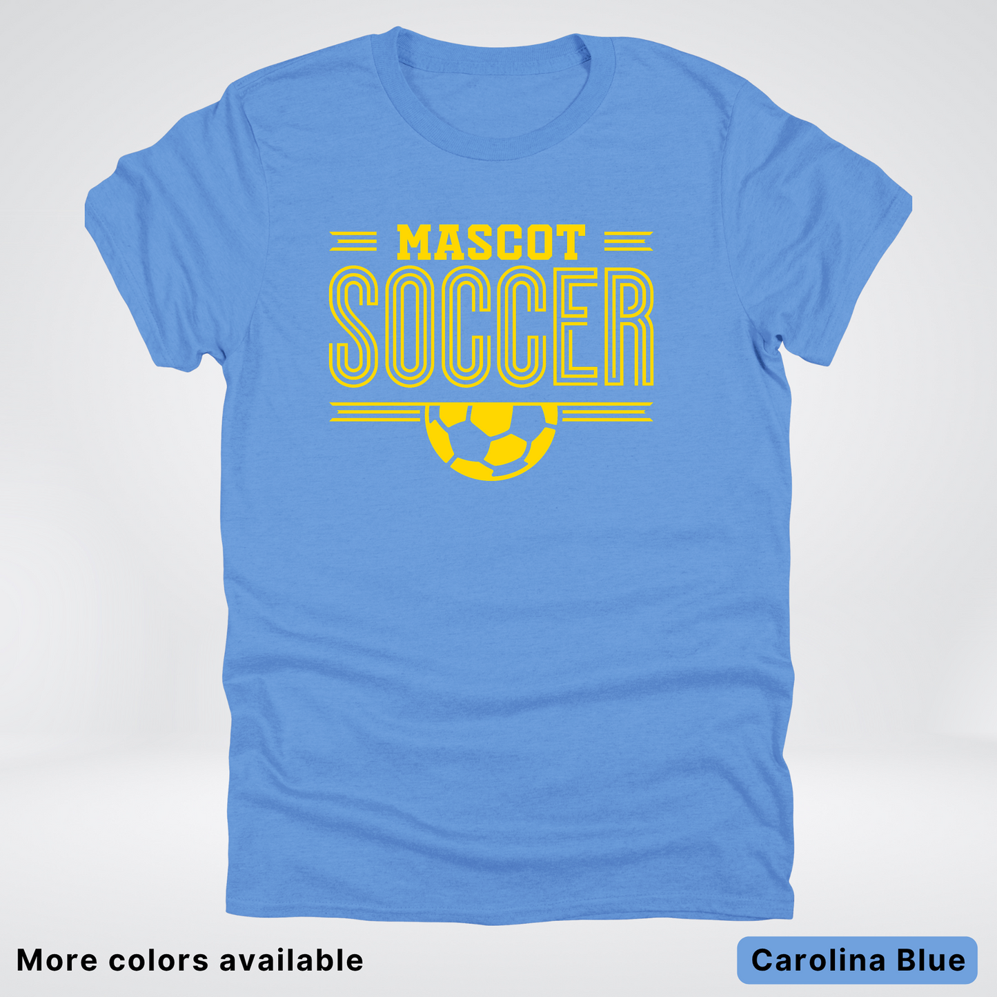 Custom Mascot – Gold Design 17 - Soccer T-Shirt