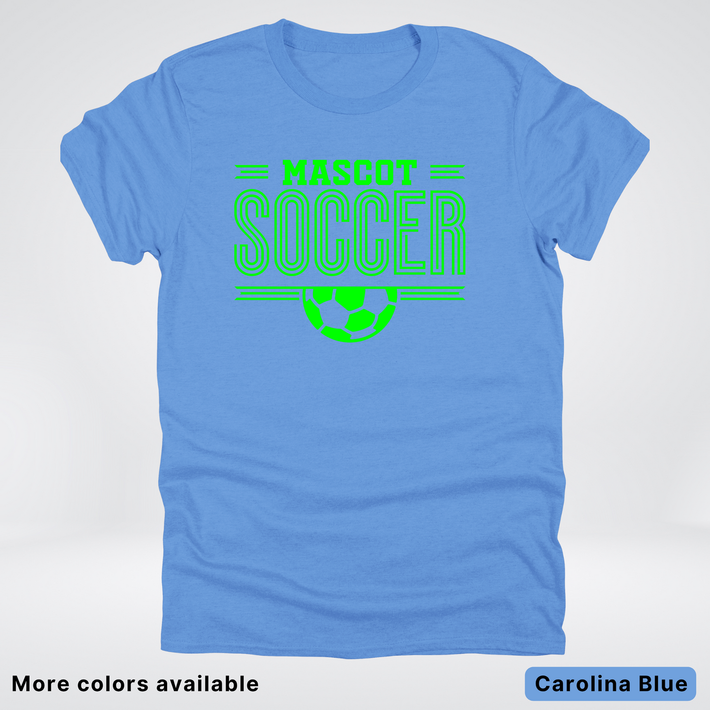 Custom Mascot – Green Design 21 - Soccer T-Shirt