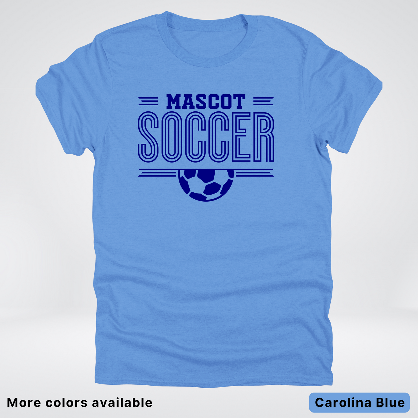 Custom Mascot – Navy Design 22 - Soccer T-Shirt