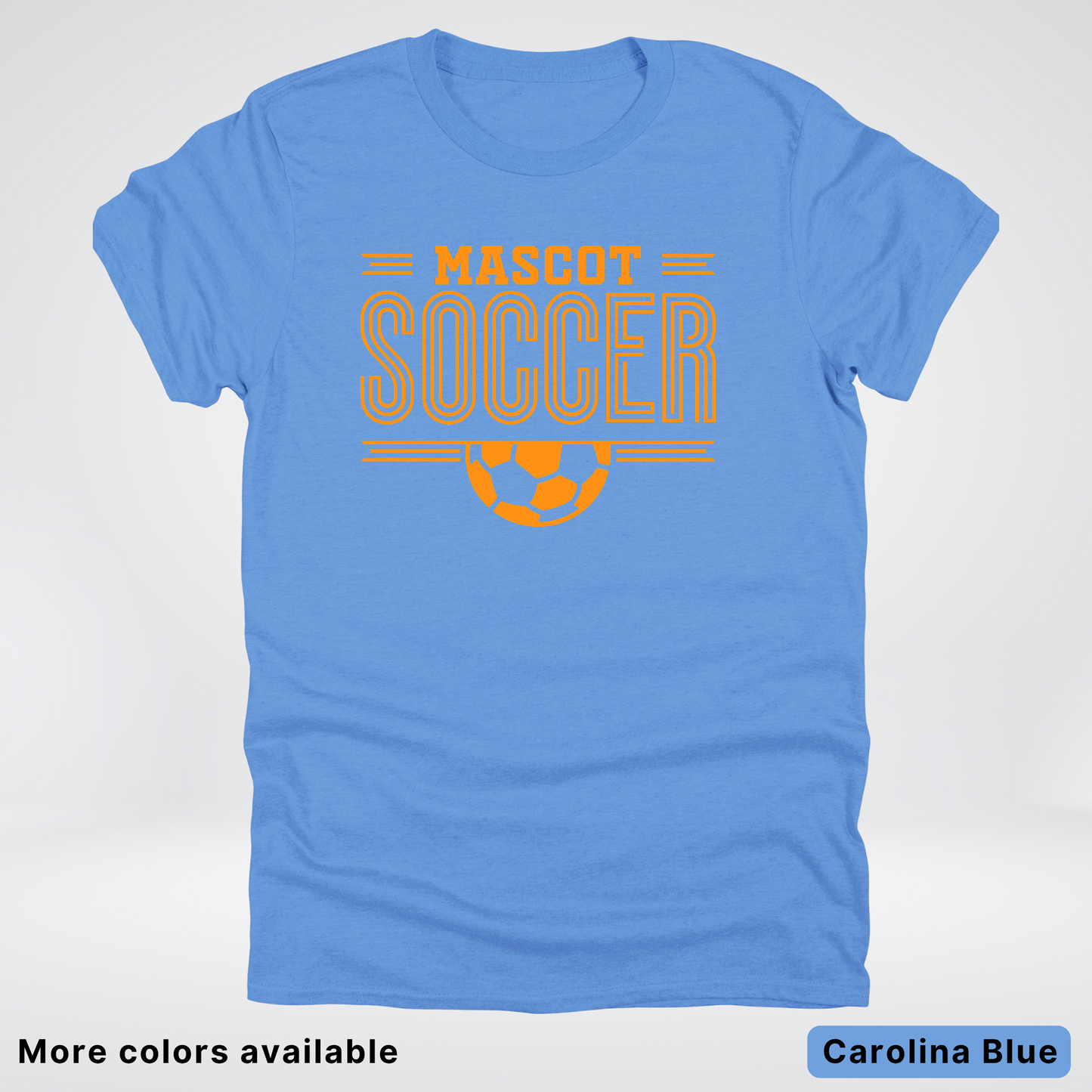 Custom Mascot – Orange Design 20 - Soccer T-Shirt