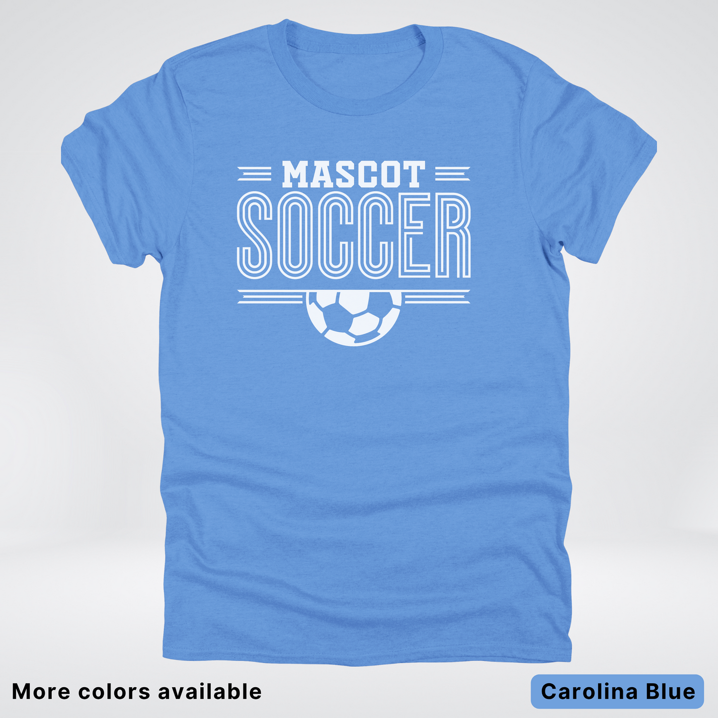 Custom Mascot – White Design 13 - Soccer T-Shirt