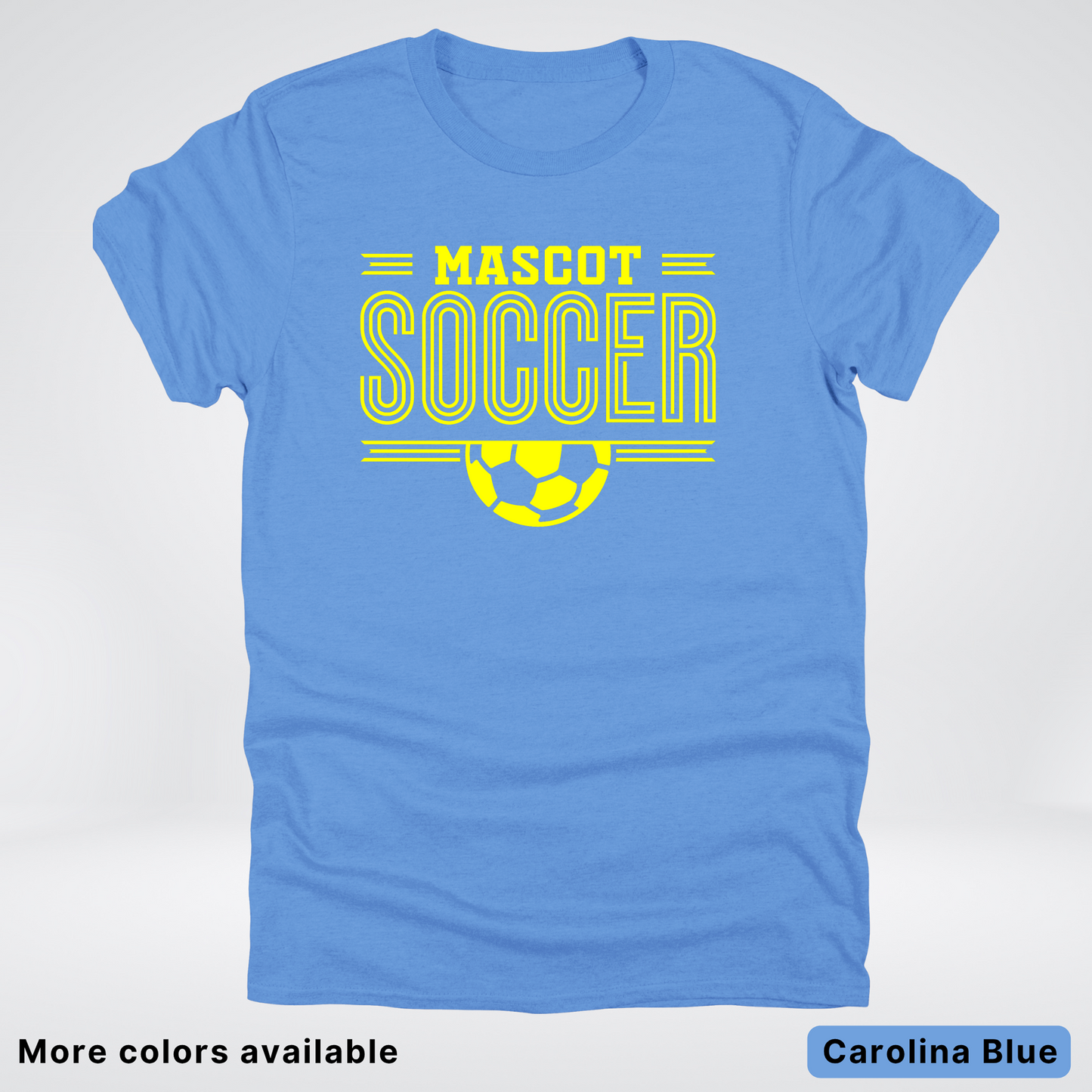 Custom Mascot – Yellow Design 19 - Soccer T-Shirt