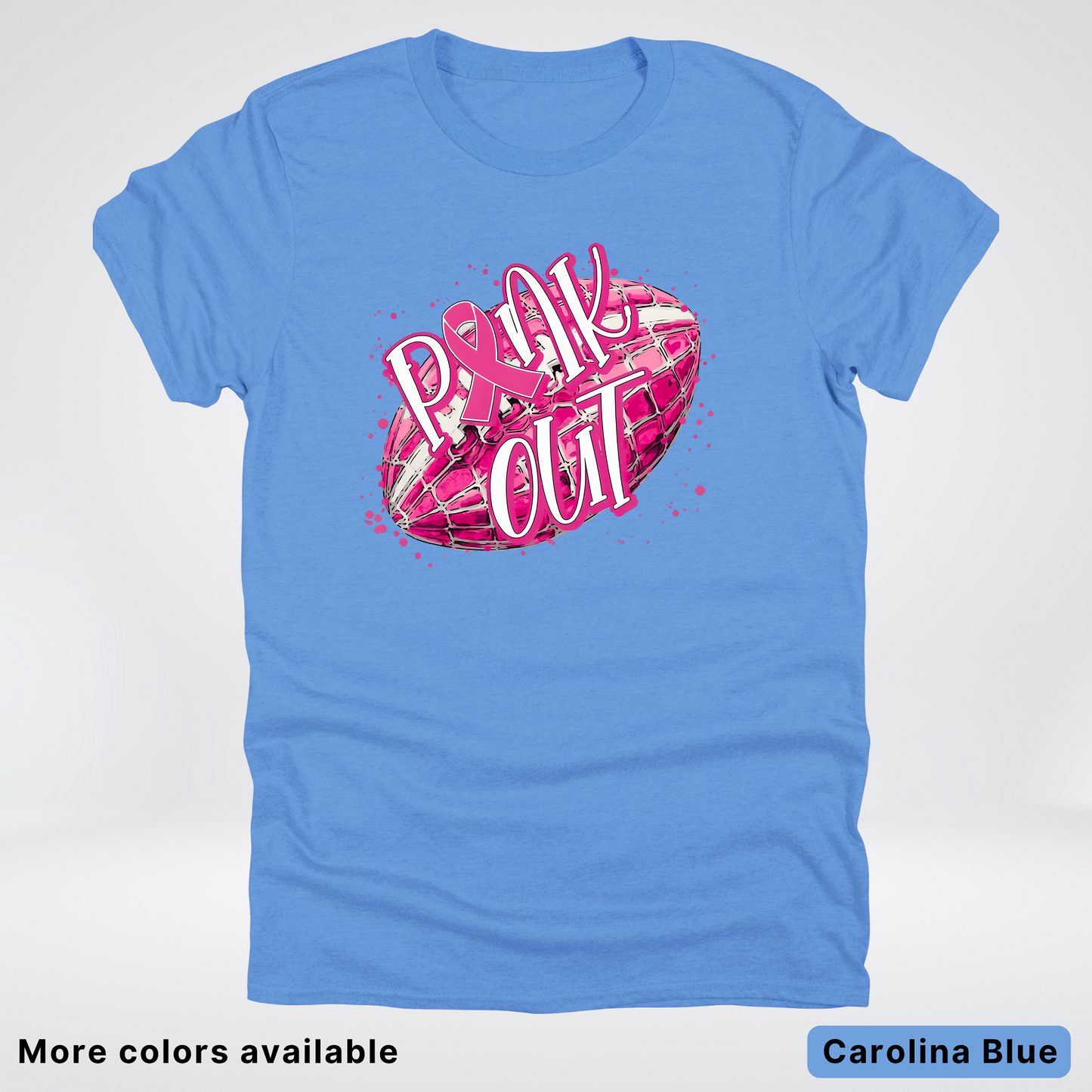 Pink Out Football Splatter - T-Shirt