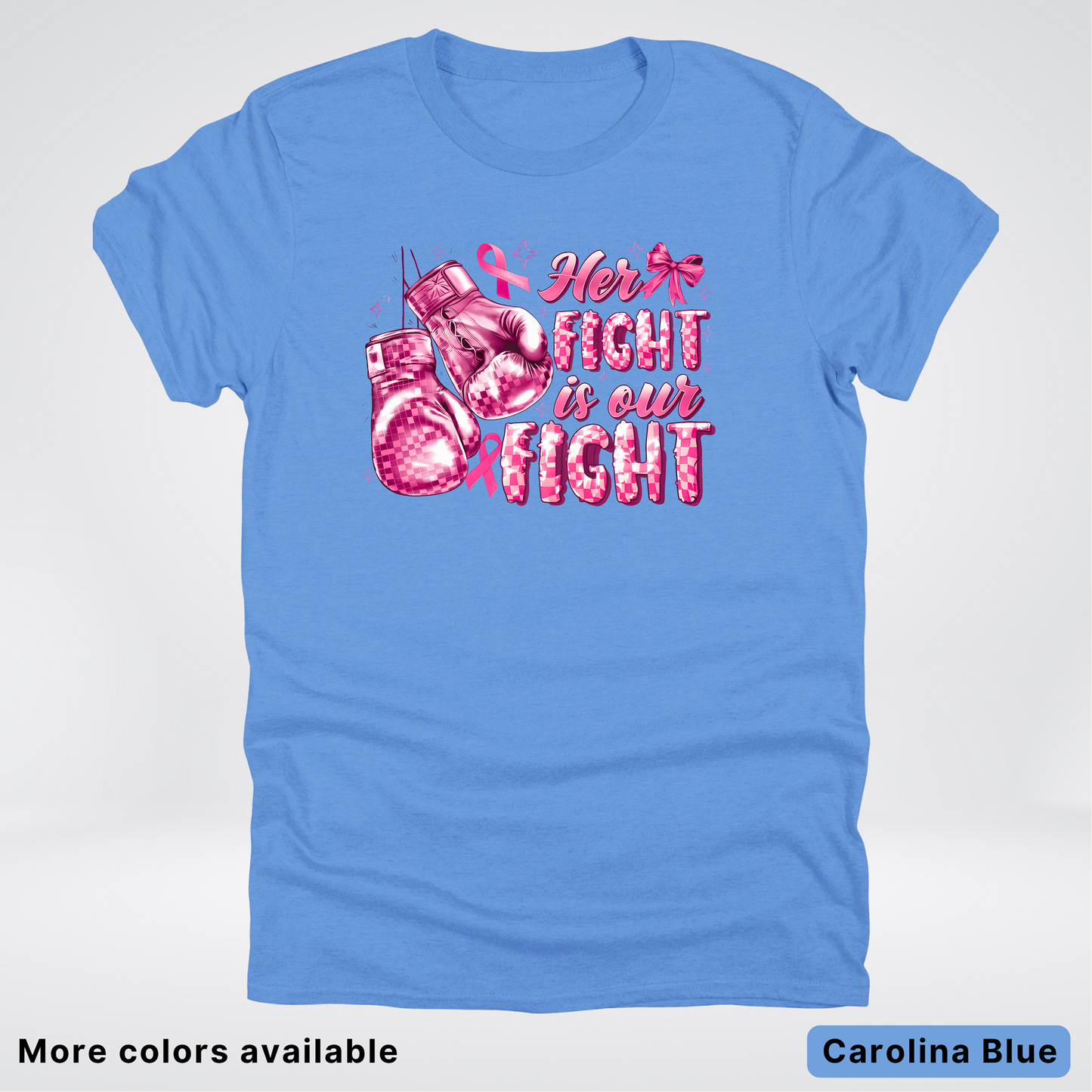 Her Fight Is Our Fight Boxing Pink Out - T-Shirt