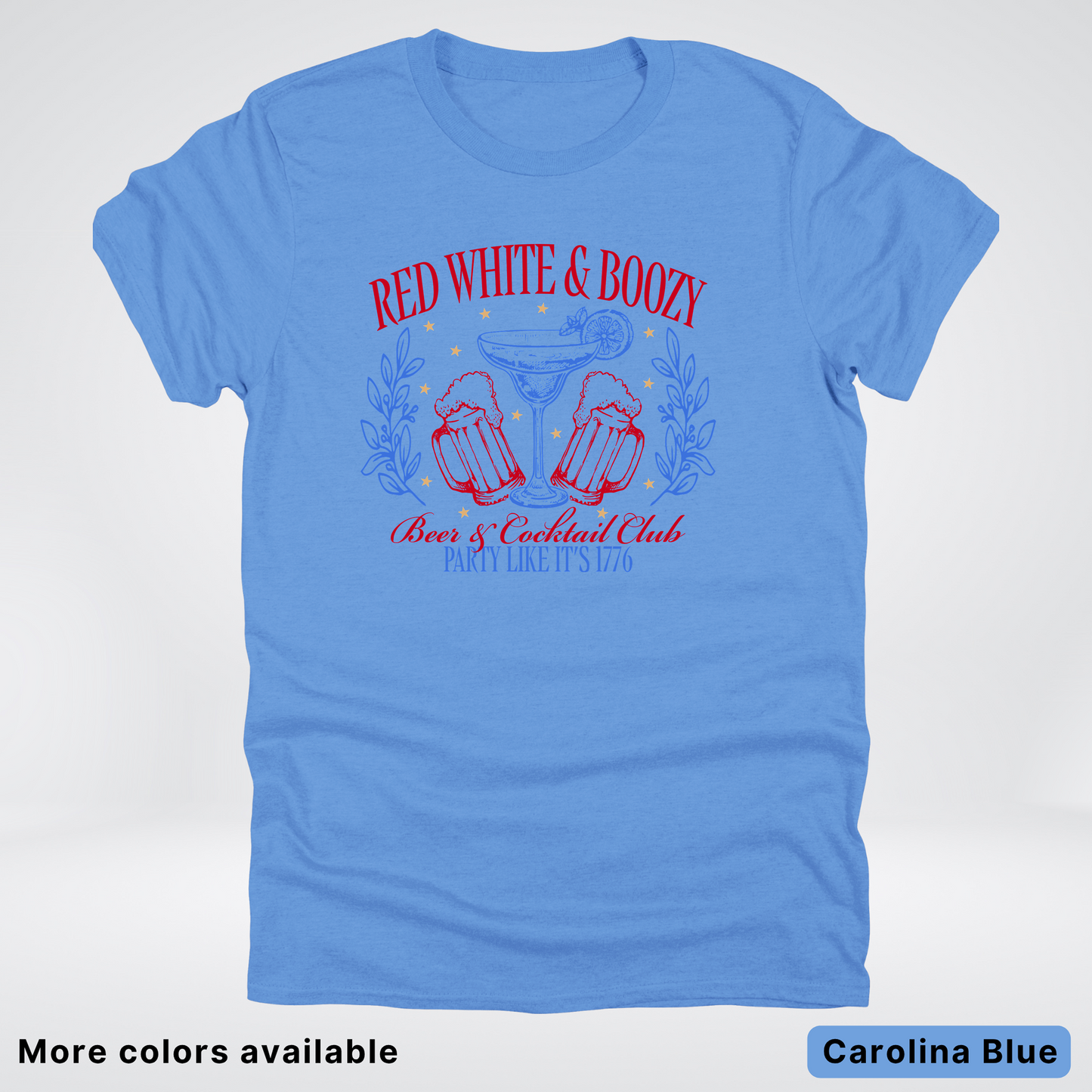 Red White And Boozy 4th Of July T-Shirt