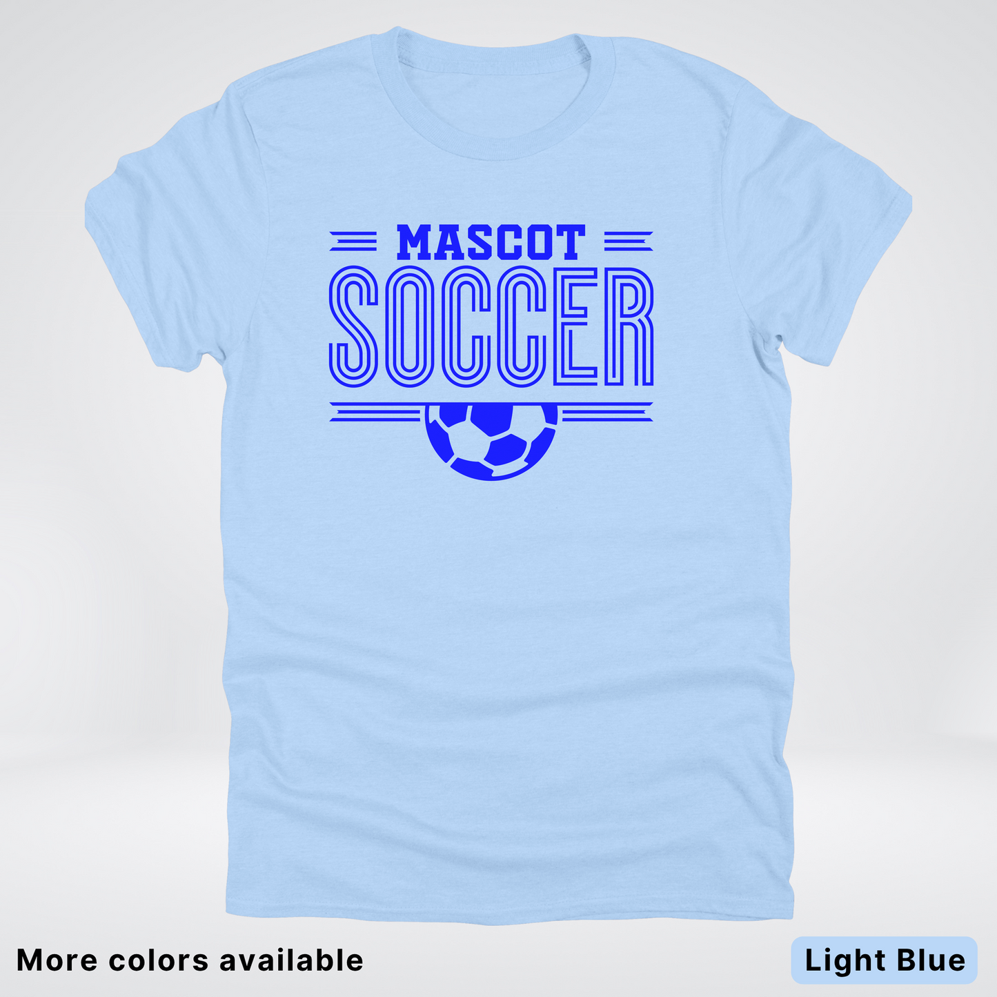 Custom Mascot – Blue Design 16 - Soccer T-Shirt