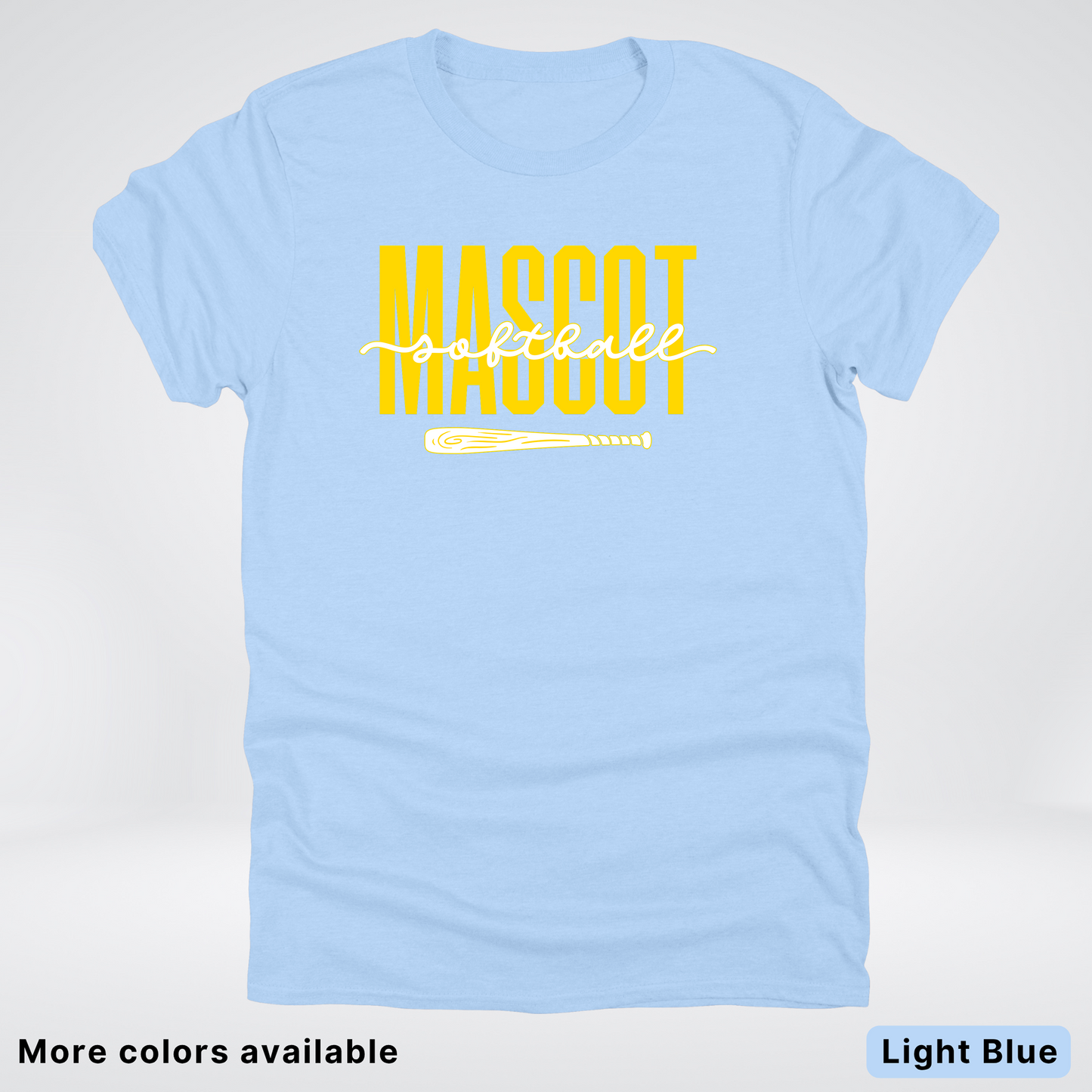 Custom Mascot – Gold - Softball Design 31 T-Shirt
