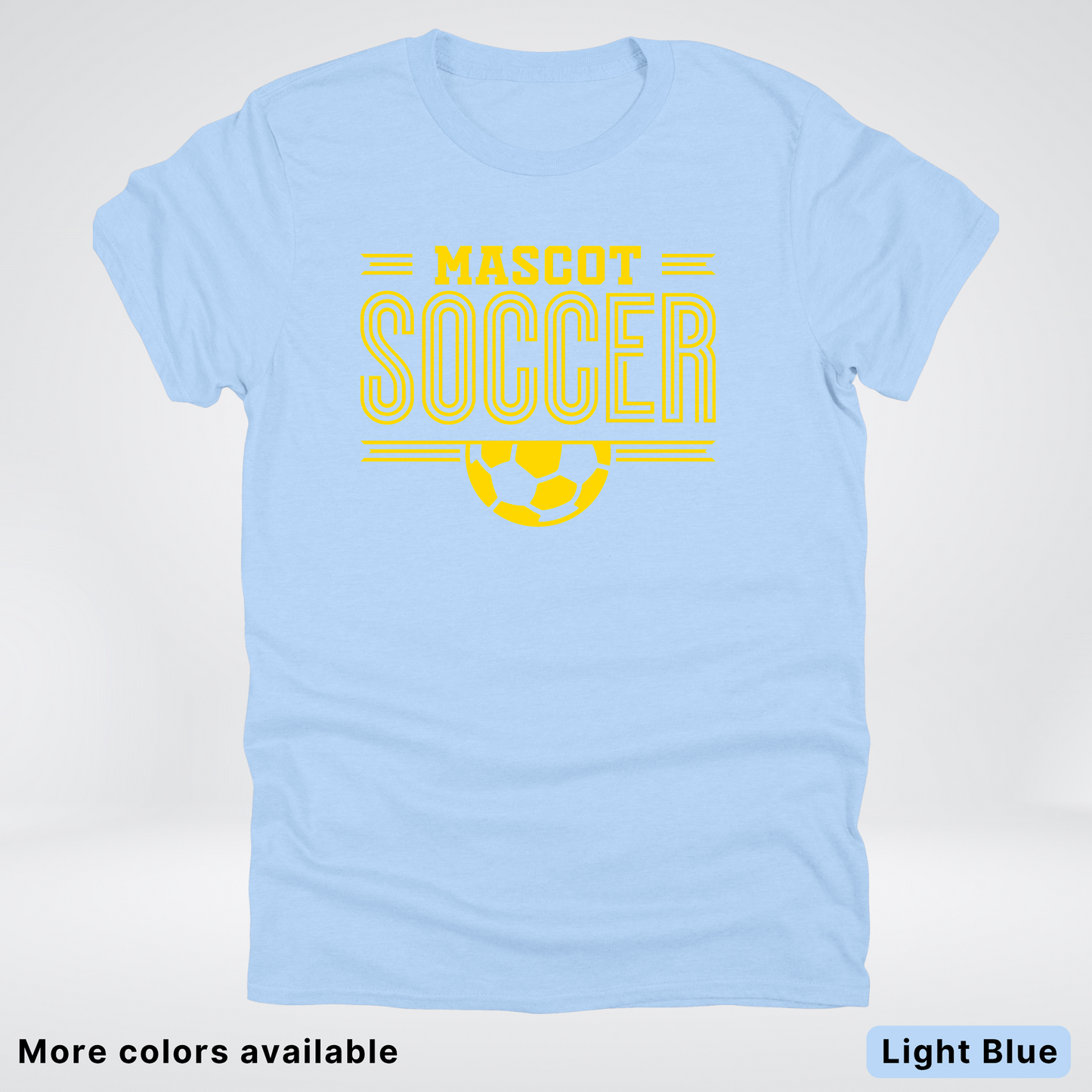 Custom Mascot – Gold Design 17 - Soccer T-Shirt
