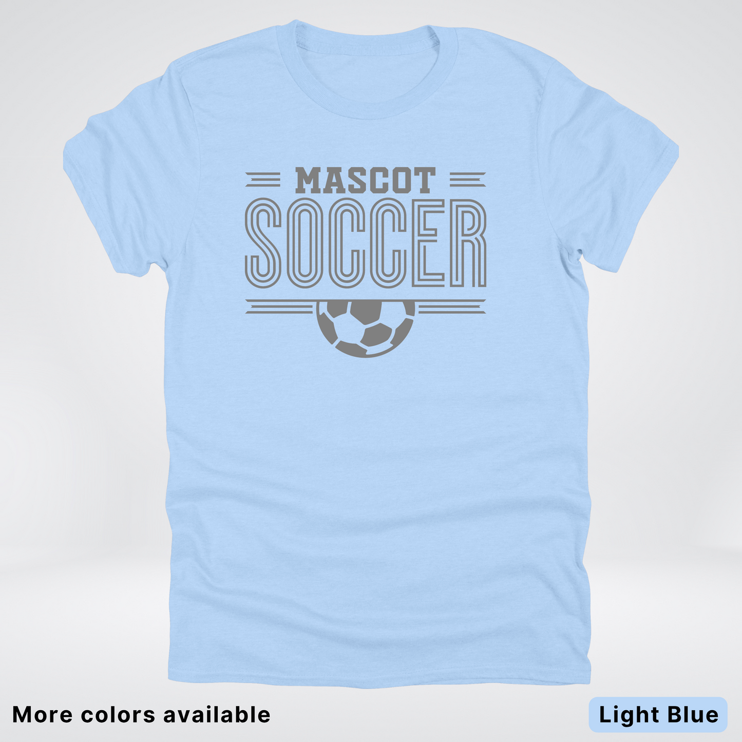 Custom Mascot – Gray Design 14 - Soccer T-Shirt
