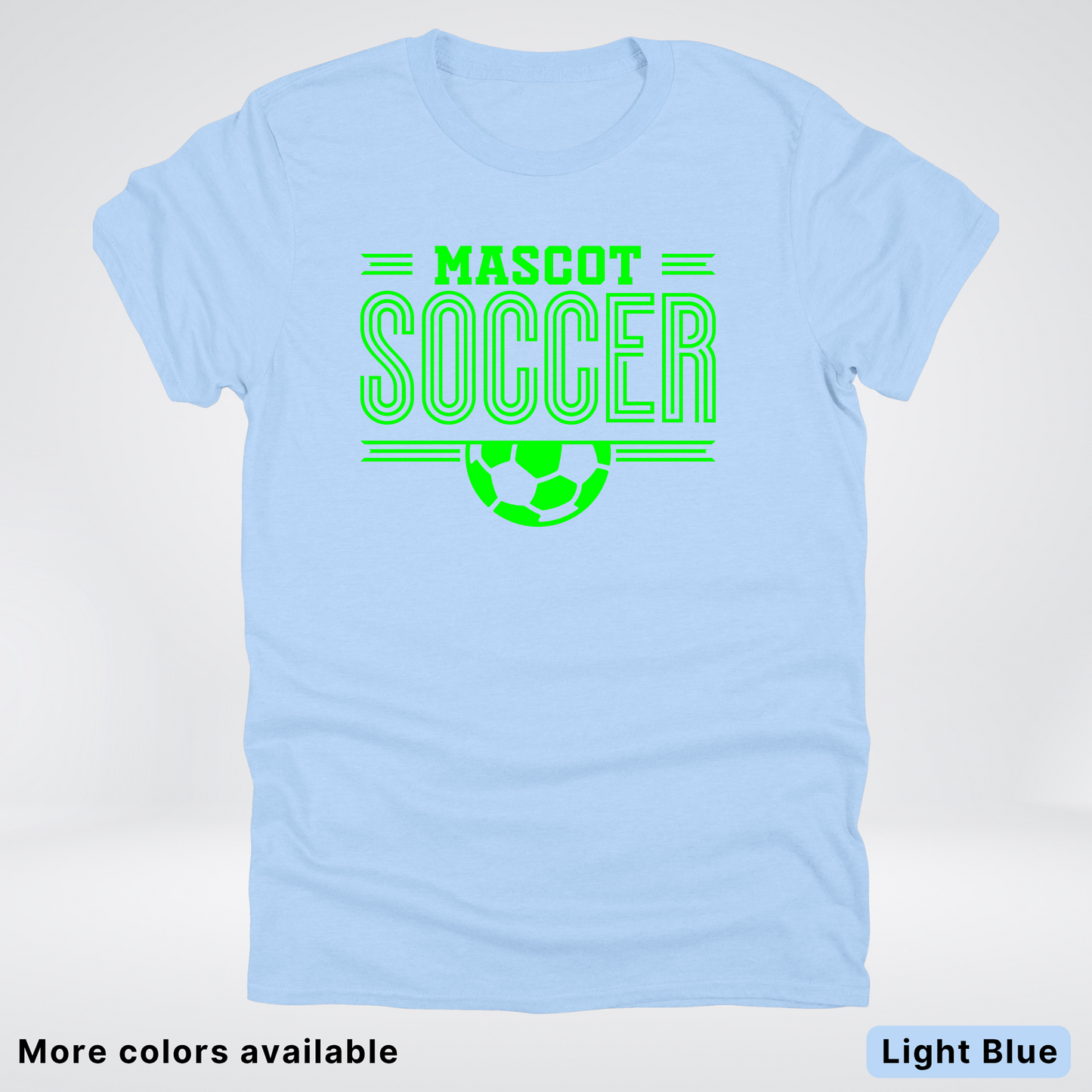 Custom Mascot – Green Design 21 - Soccer T-Shirt