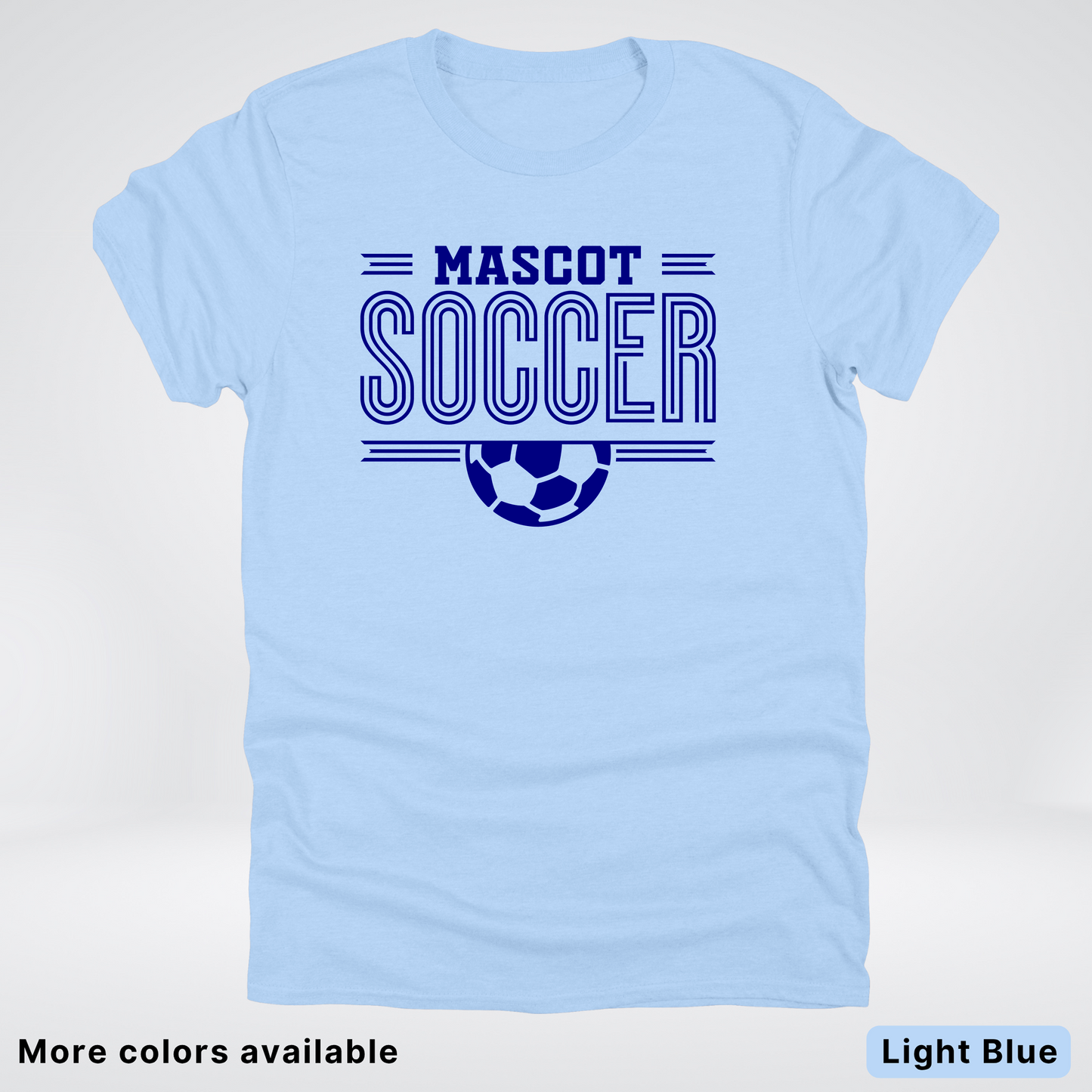 Custom Mascot – Navy Design 22 - Soccer T-Shirt