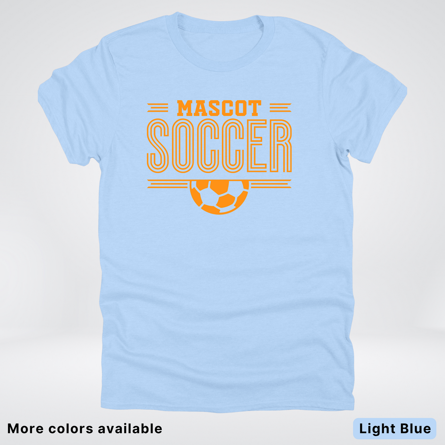Custom Mascot – Orange Design 20 - Soccer T-Shirt
