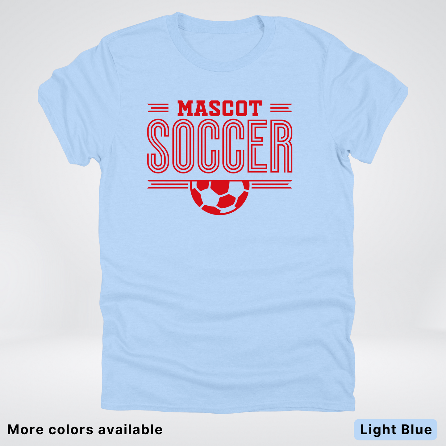 Custom Mascot – Red Design 18 - Soccer T-Shirt