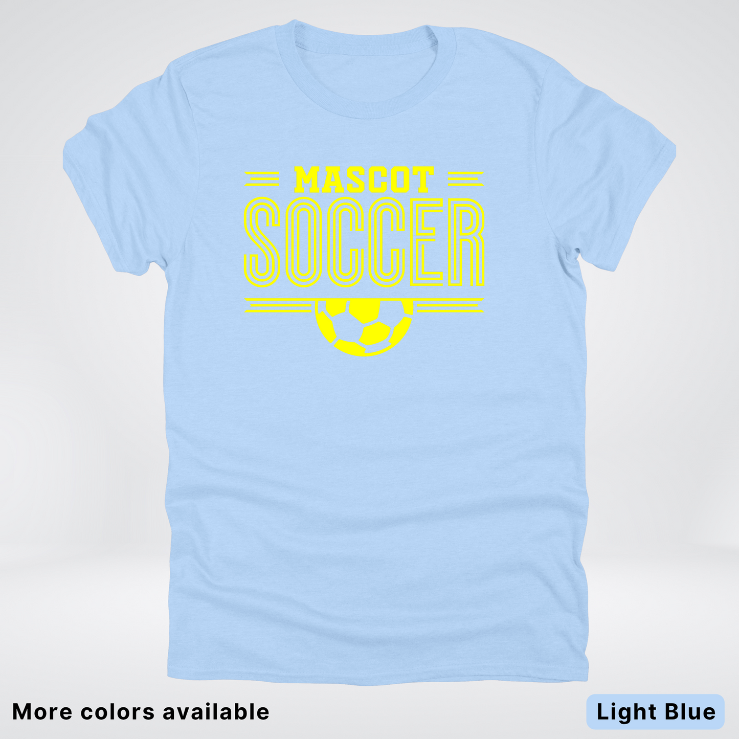 Custom Mascot – Yellow Design 19 - Soccer T-Shirt