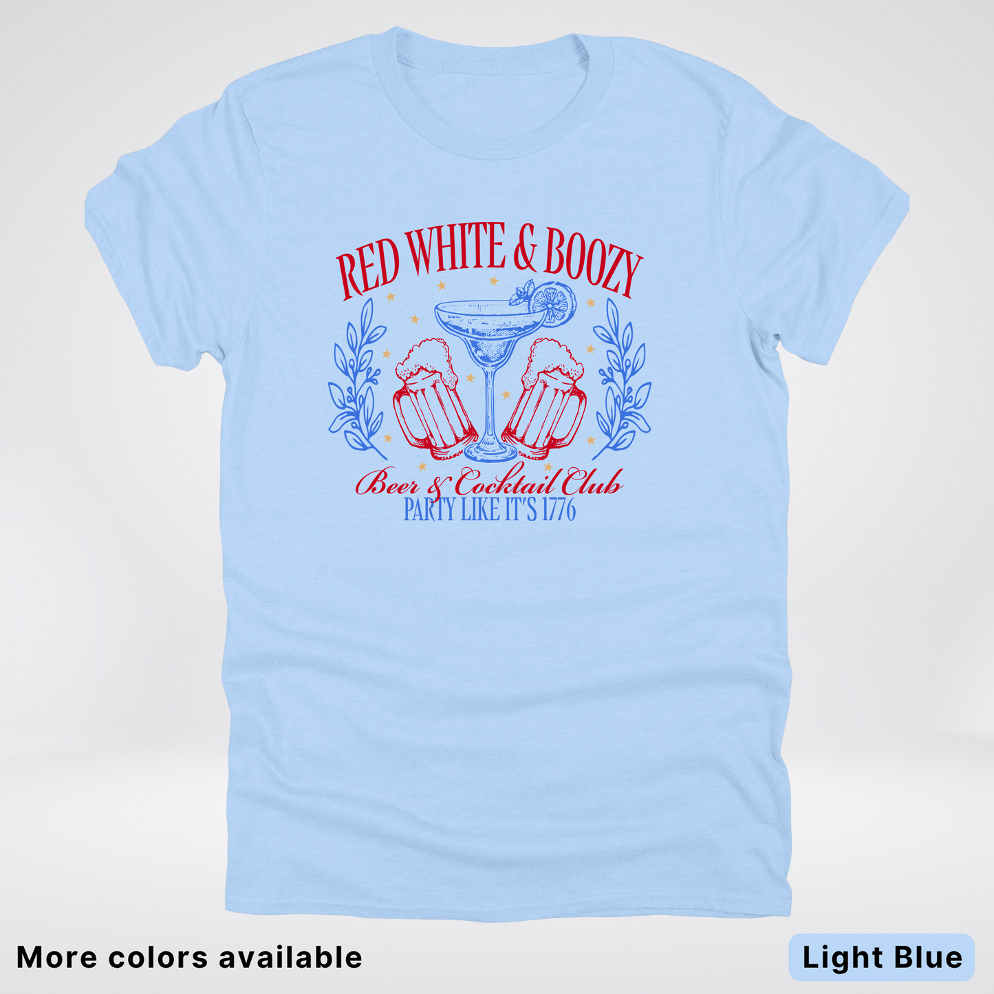 Red White And Boozy 4th Of July T-Shirt