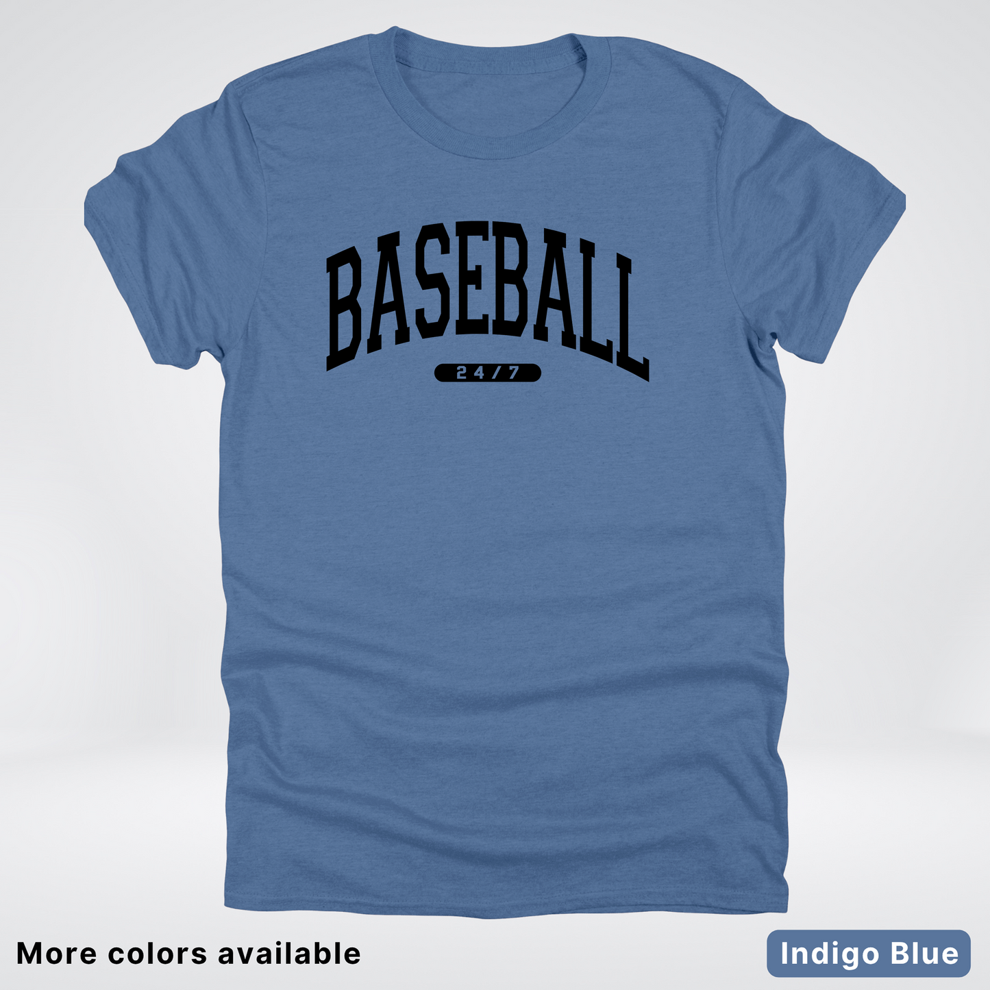 BASEBALL 24/7 Black Design T-Shirt