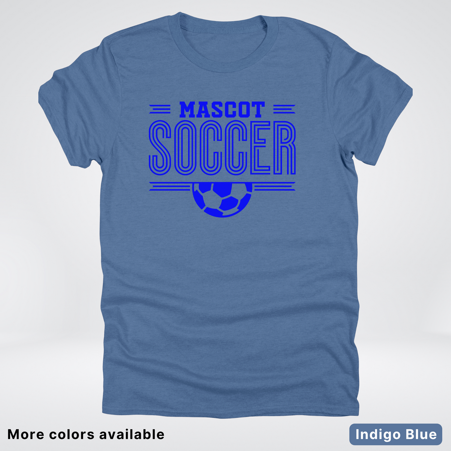 Custom Mascot – Blue Design 16 - Soccer T-Shirt