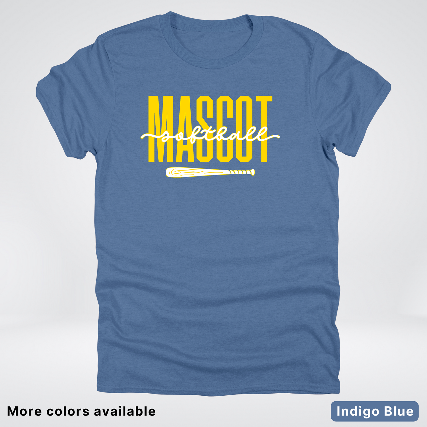 Custom Mascot – Gold - Softball Design 31 T-Shirt